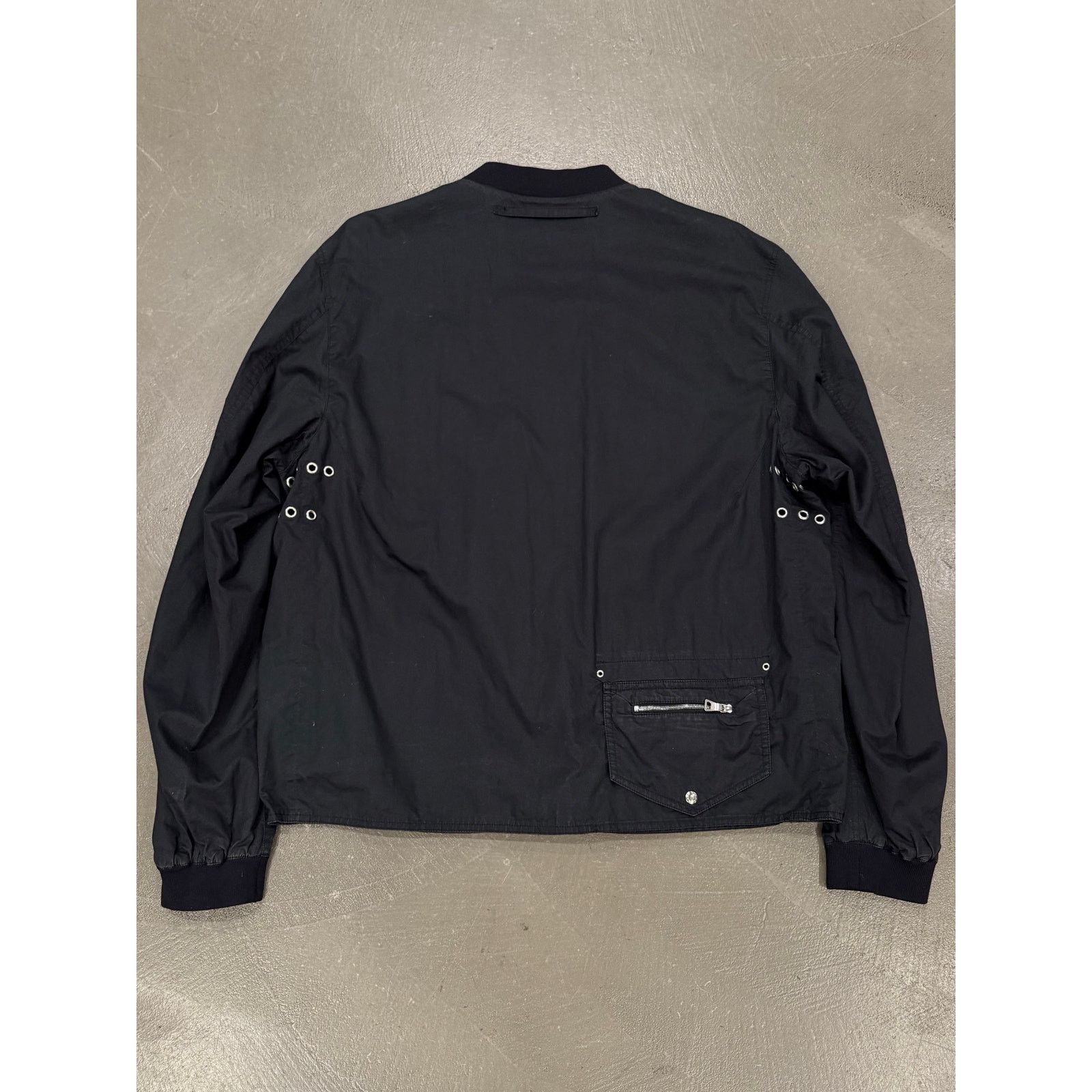 Prada 2000s Prada nylon moto light jacket Size US L / EU 52-54 / 3 - 4 Thumbnail