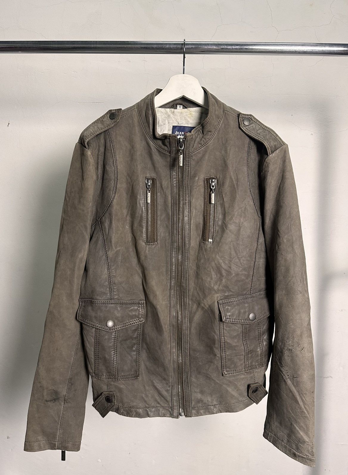 Jean Paul Gaultier 00’s Jean Paul Gaultier Sheepskin Leather Biker Jacket Size US M / EU 48-50 / 2 - 1 Thumbnail