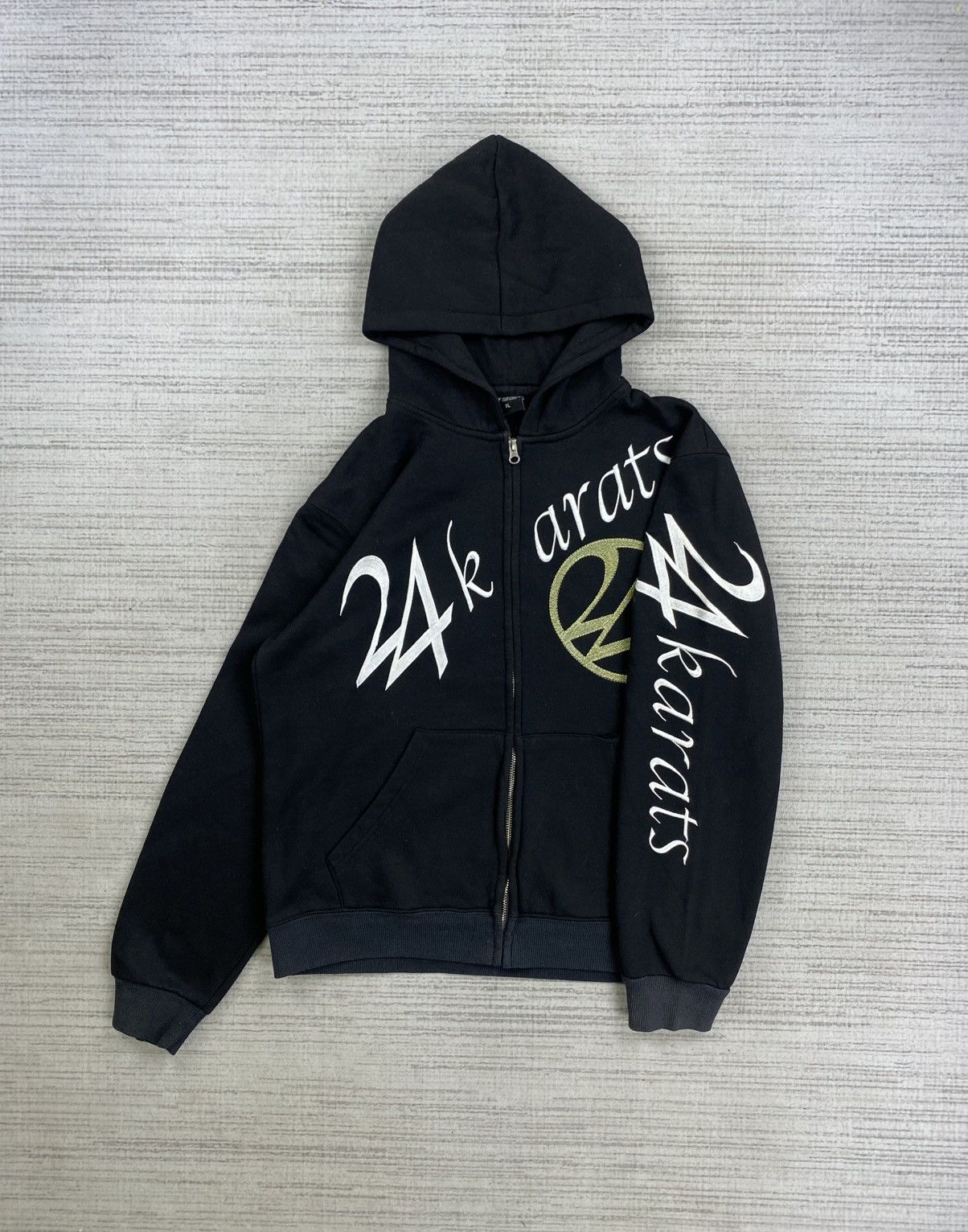 Japanese Brand Vintage 24 Karats Surf Style Sweatshirt Zipper Hoodie Size US L / EU 52-54 / 3 - 1 Thumbnail