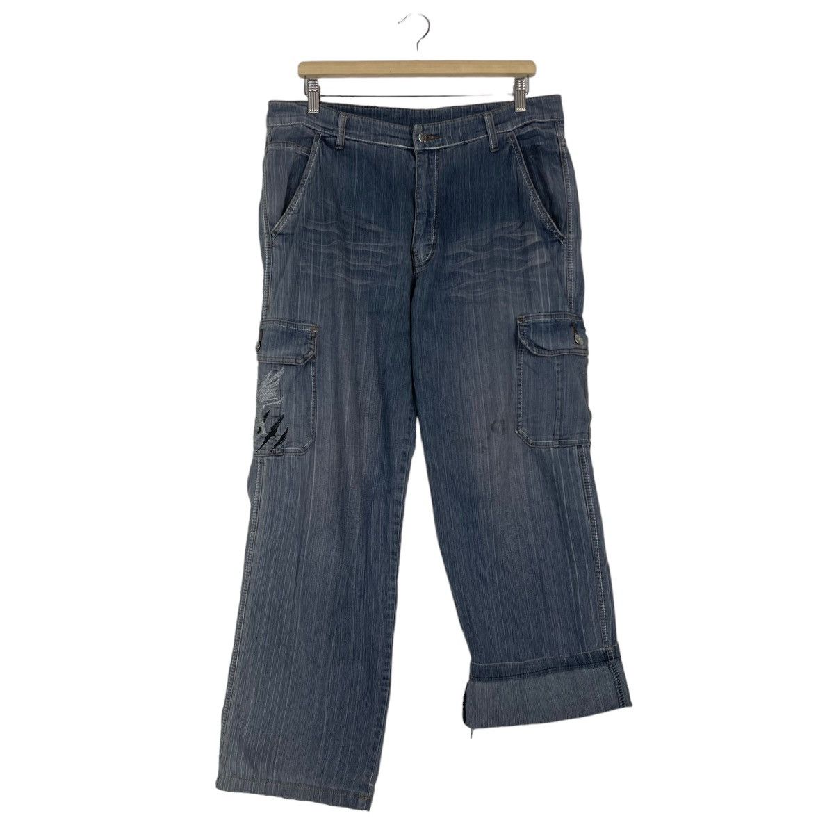 Hysteric Glamour CANDID KAVEN WORK CARGO FLARE JEAN Size US 34 / EU 50 - 9 Thumbnail