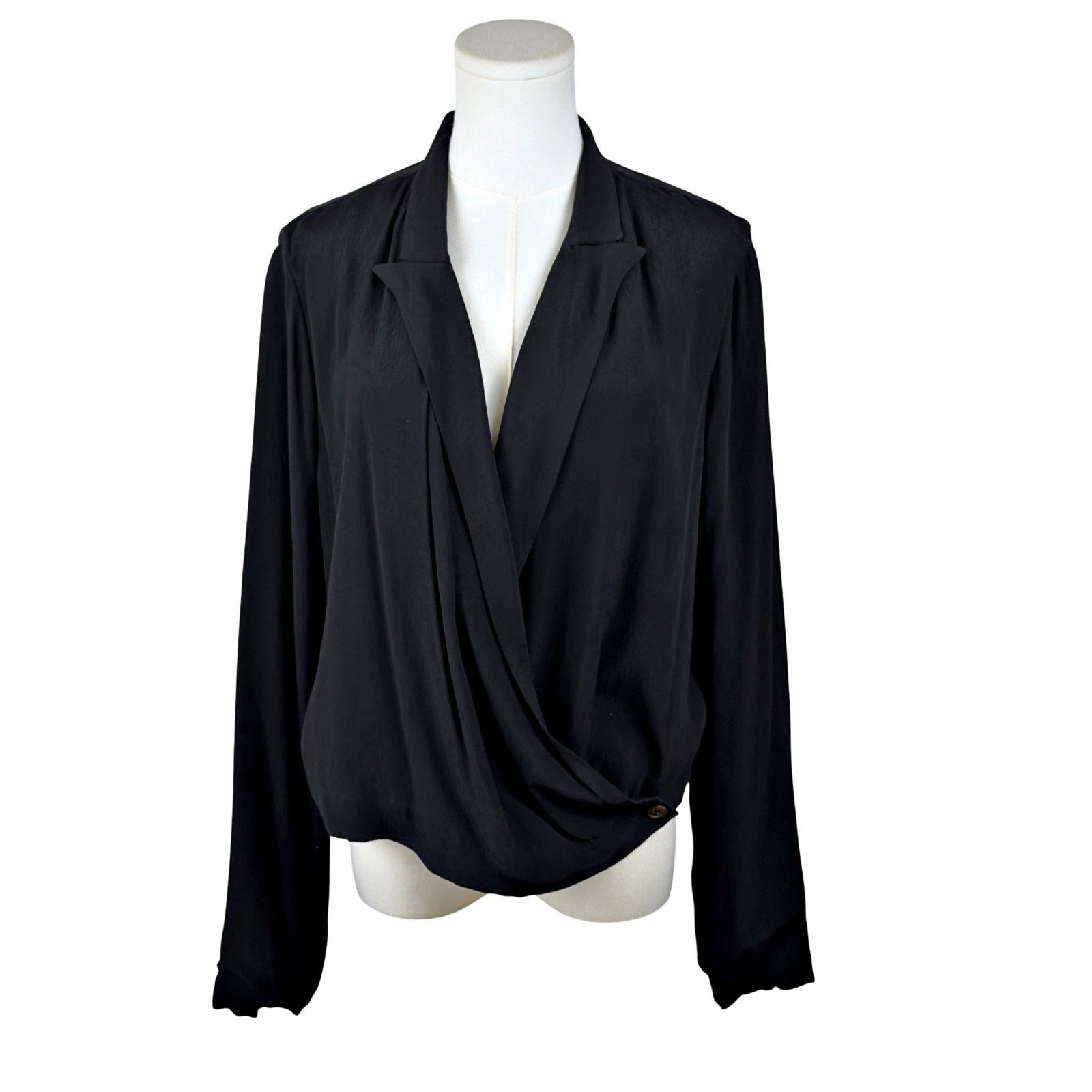 Anthropologie Ett twa Anthropologie Wrap Collared Button Blouse Blazer Size M / US 6-8 / IT 42-44 - 3 Thumbnail