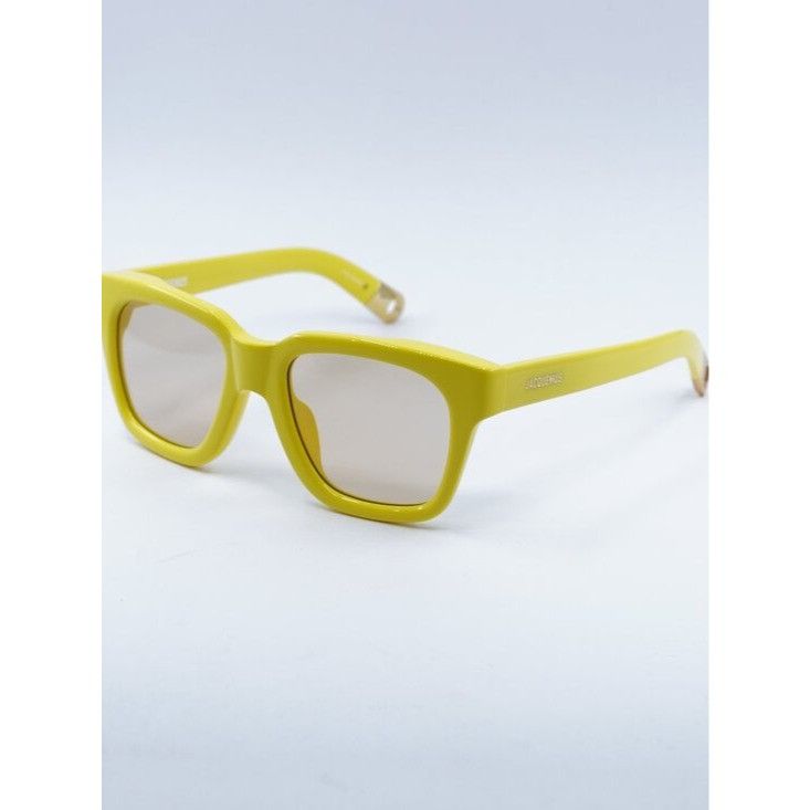 Jacquemus CARINO JAC/20 C4 Sunglasses Shiny Yellow Square display picture 3