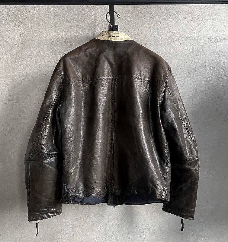 Armani Armani Leather Motorcycle Jacket Size US L / EU 52-54 / 3 - 2 Thumbnail