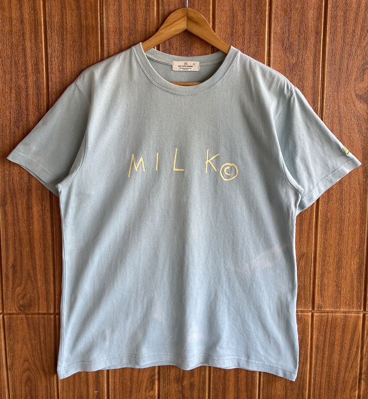Jean-Michel Basquiat Vintage’y2k🔥JEAN MICHEL BASQUIAT🔥Milk Sun Faded Tshirt Size US L / EU 52-54 / 3 - 2 Thumbnail