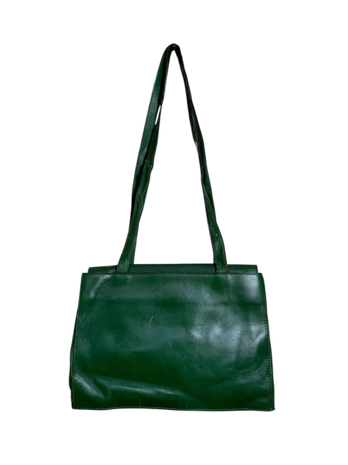 Fendi 🔥RARE VTG FENDI 499 GREEN LEATHER SHOULDER BAG Size ONE SIZE - 4 Thumbnail