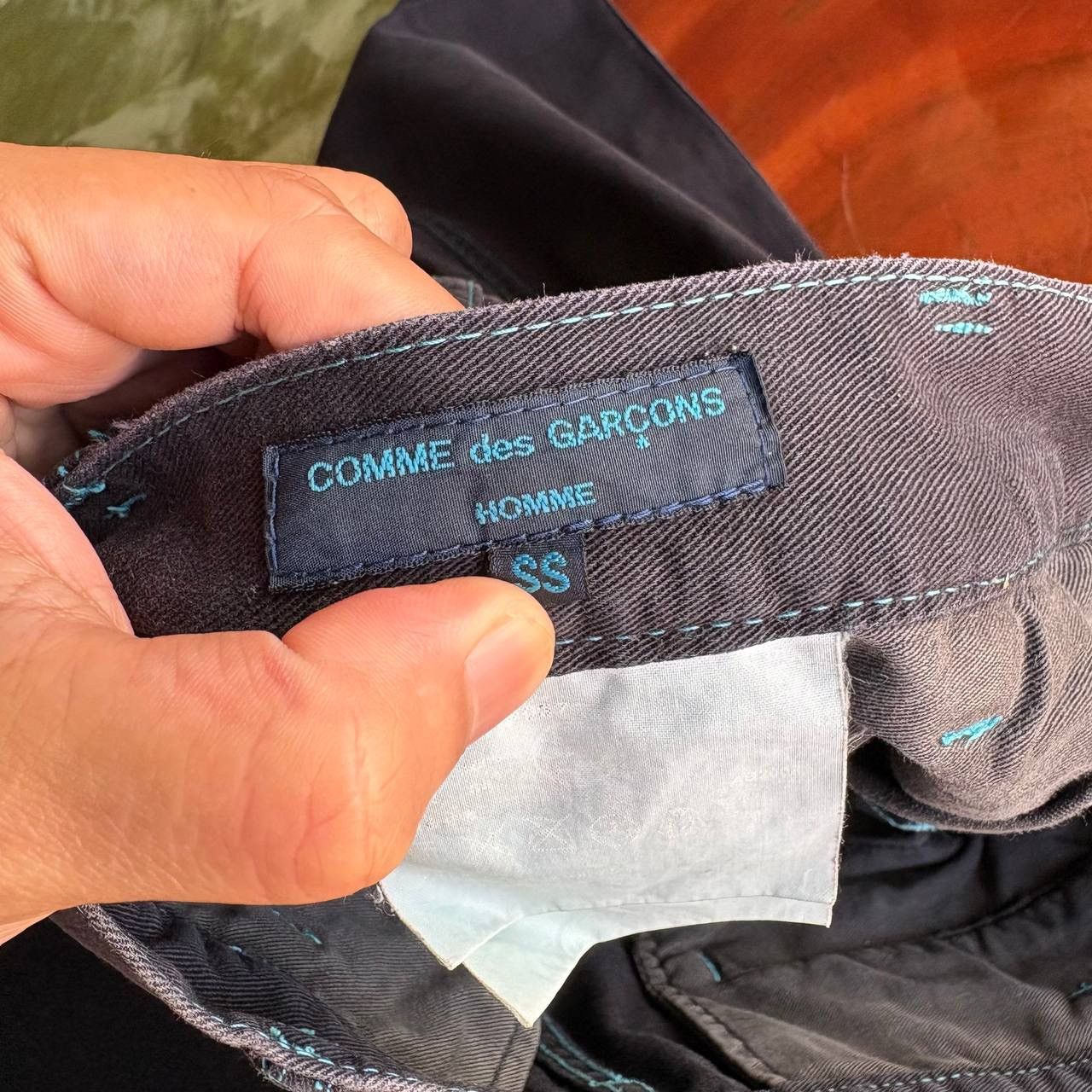 Comme des Garcons Homme Comme Des Garcons Homme Black Lining Blue Pants Size US 30 / EU 46 - 9 Thumbnail