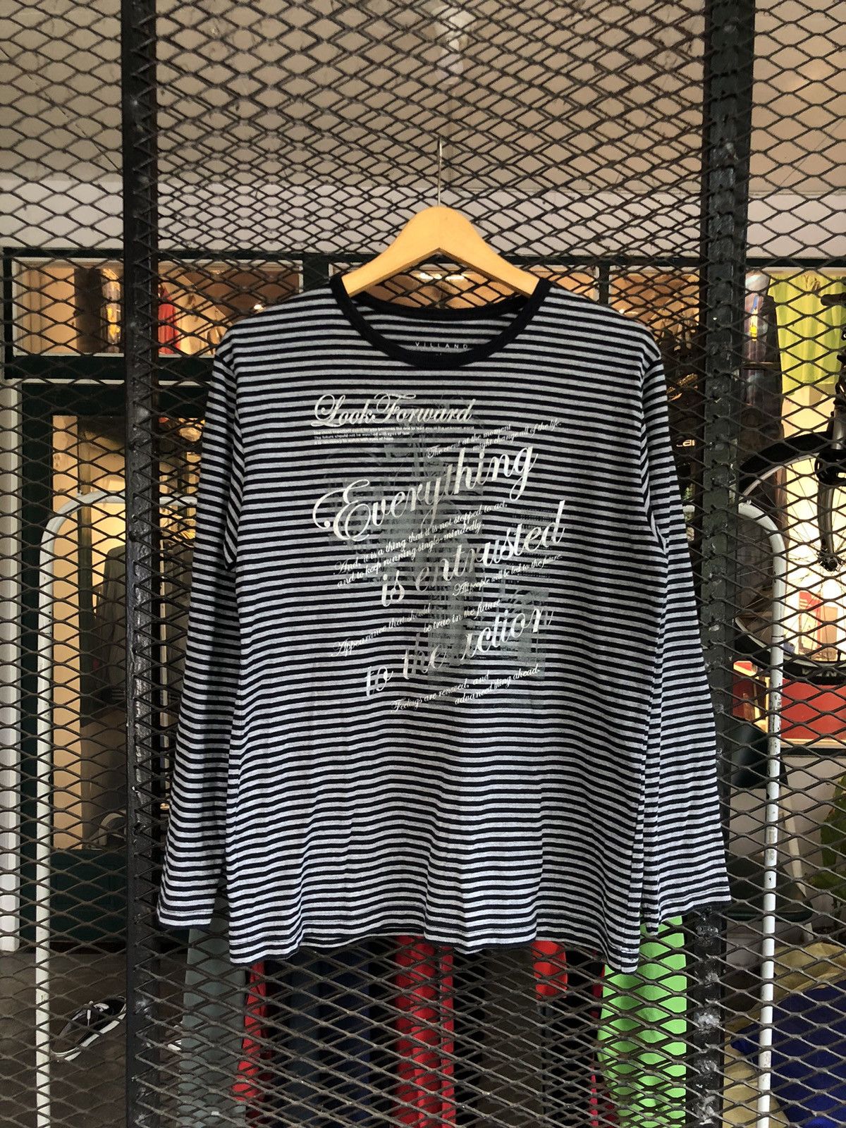 If Six Was Nine × Japanese Brand × Le Grande Bleu (L.G.B.) JAPANESE VILLAND POEM STRIPPED LONGSLEEVE LGBSTYLE Size US L / EU 52-54 / 3 - 1 Thumbnail