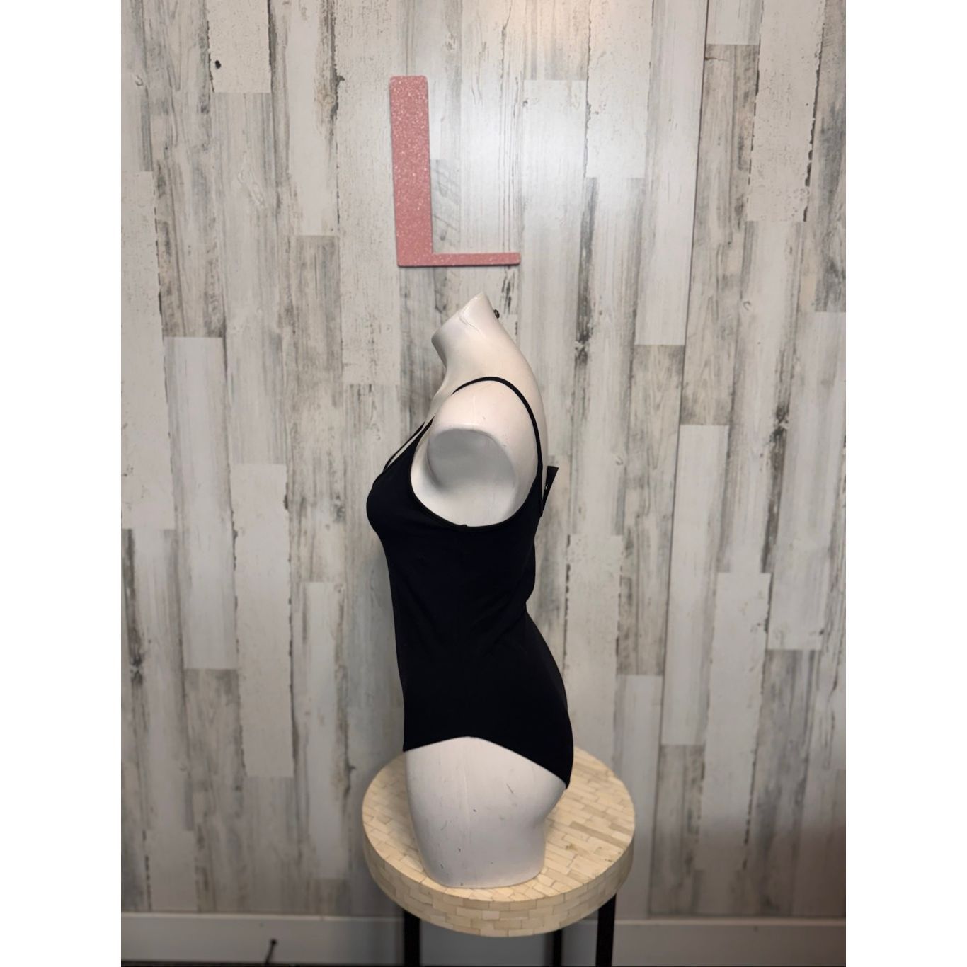 Forever 21 Forever 21 Black Stretch Spaghetti Strap Bodysuit – Basic Ev Size L / US 10 / IT 46 - 2 Thumbnail