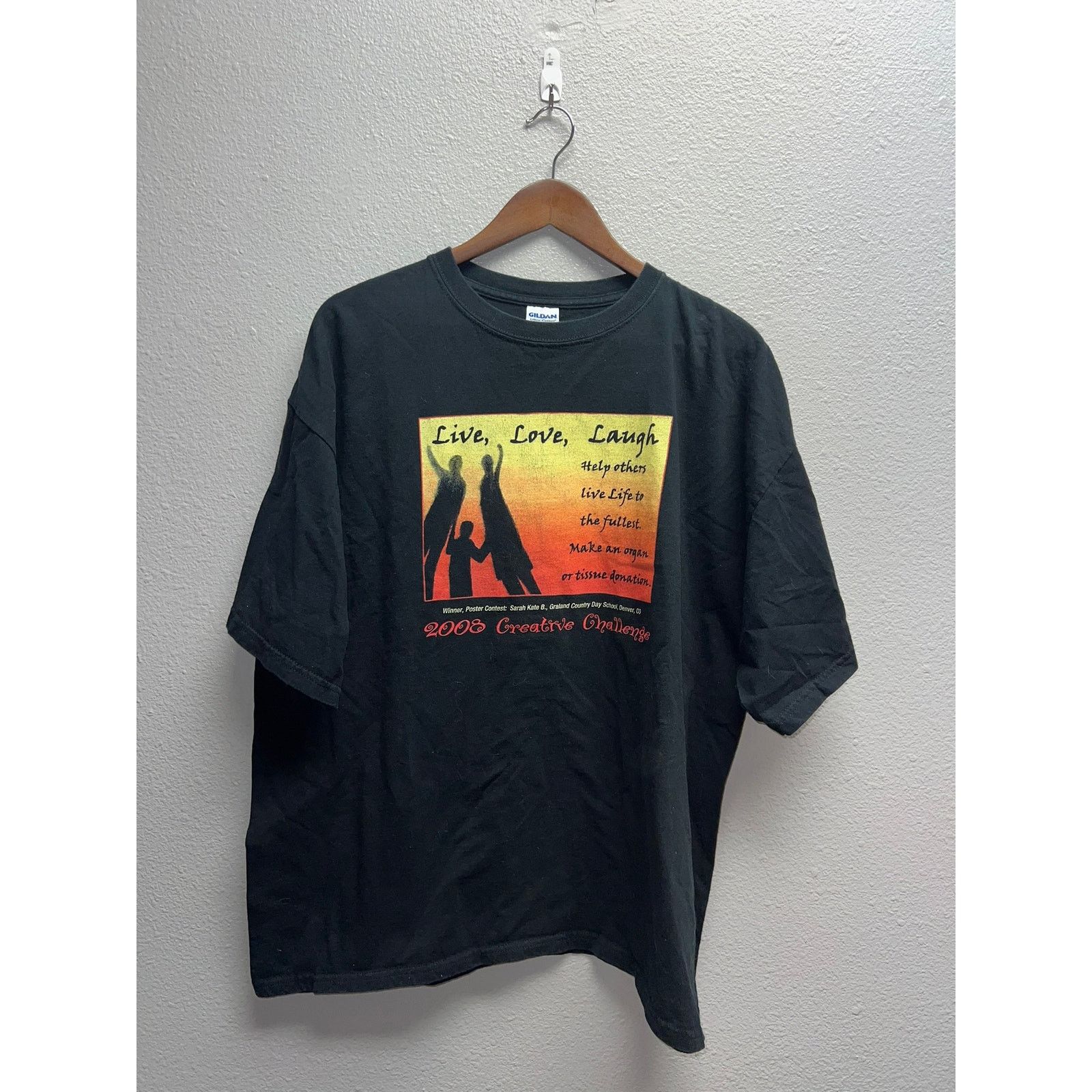 Gildan Live Laugh Love Shirt Creative Challenge Colorado Tee 2XL Size US XXL / EU 58 / 5 - 1 Thumbnail
