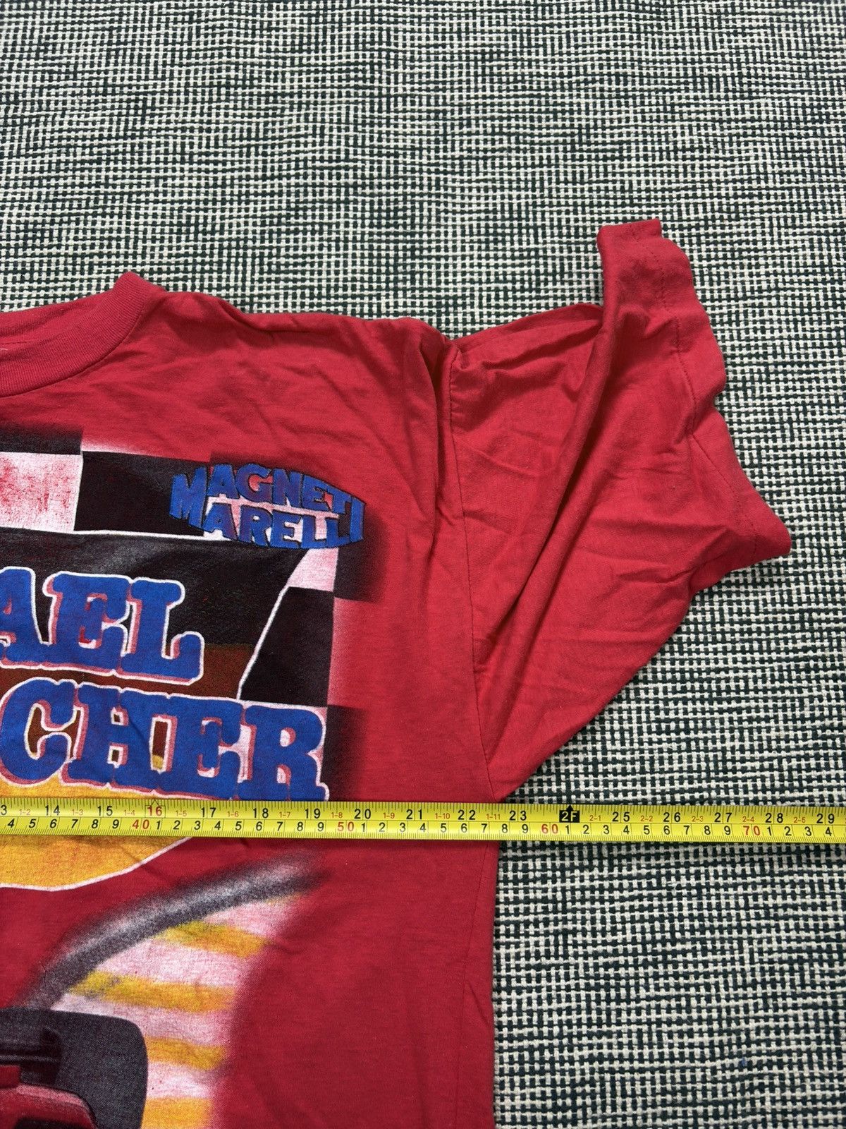 Other 90s Michael Schumacher formula 1 racing big print vintage Size US XL / EU 56 / 4 - 5 Thumbnail