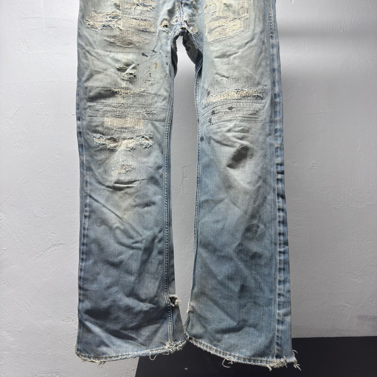 Diesel Diesel Thrashed Faded Distressed Repaired Jeans ERD Grunge Size US 34 / EU 50 - 5 Thumbnail
