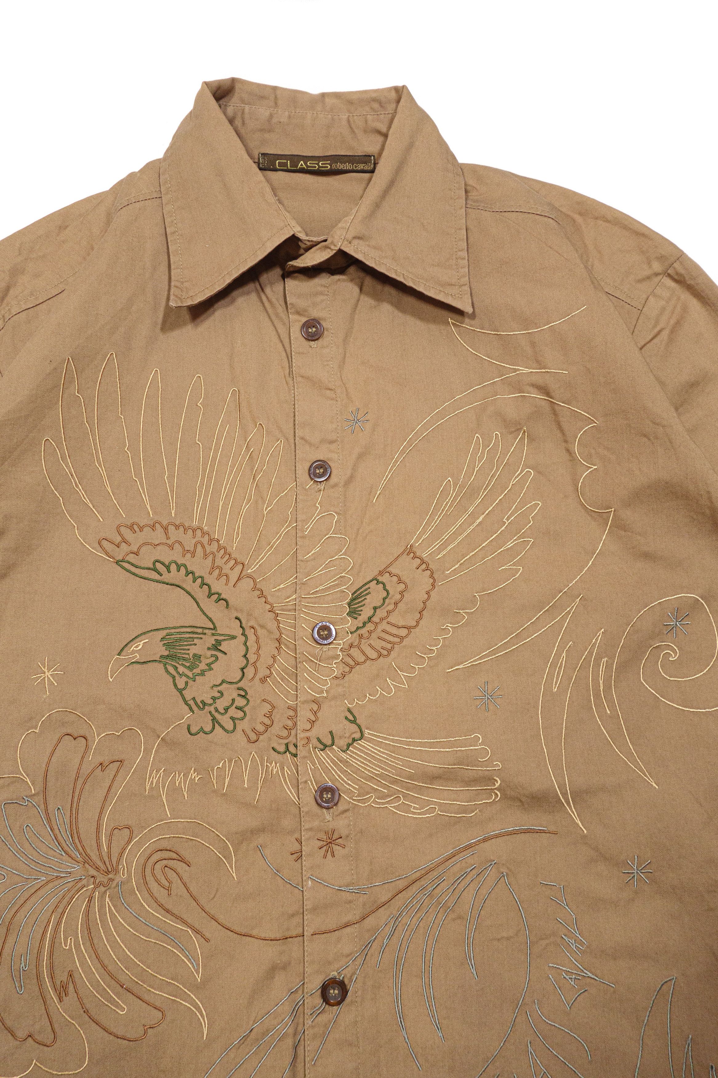 Cavalli Class 00S Eagle Texas Embroidered Shirt Vintage Size US M / EU 48-50 / 2 - 3 Thumbnail