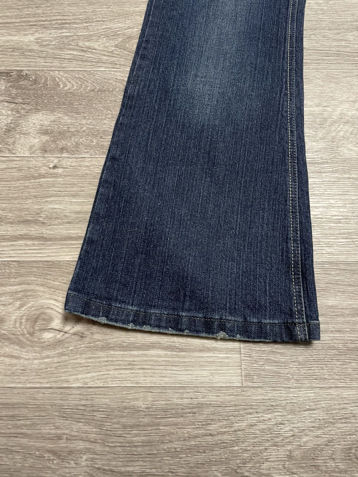 Japanese Brand New Boot Cut Rhinestones Denim Jeans Vintage Y2K 90s Punk Size 38" / US 16 / IT 52 - 5 Thumbnail