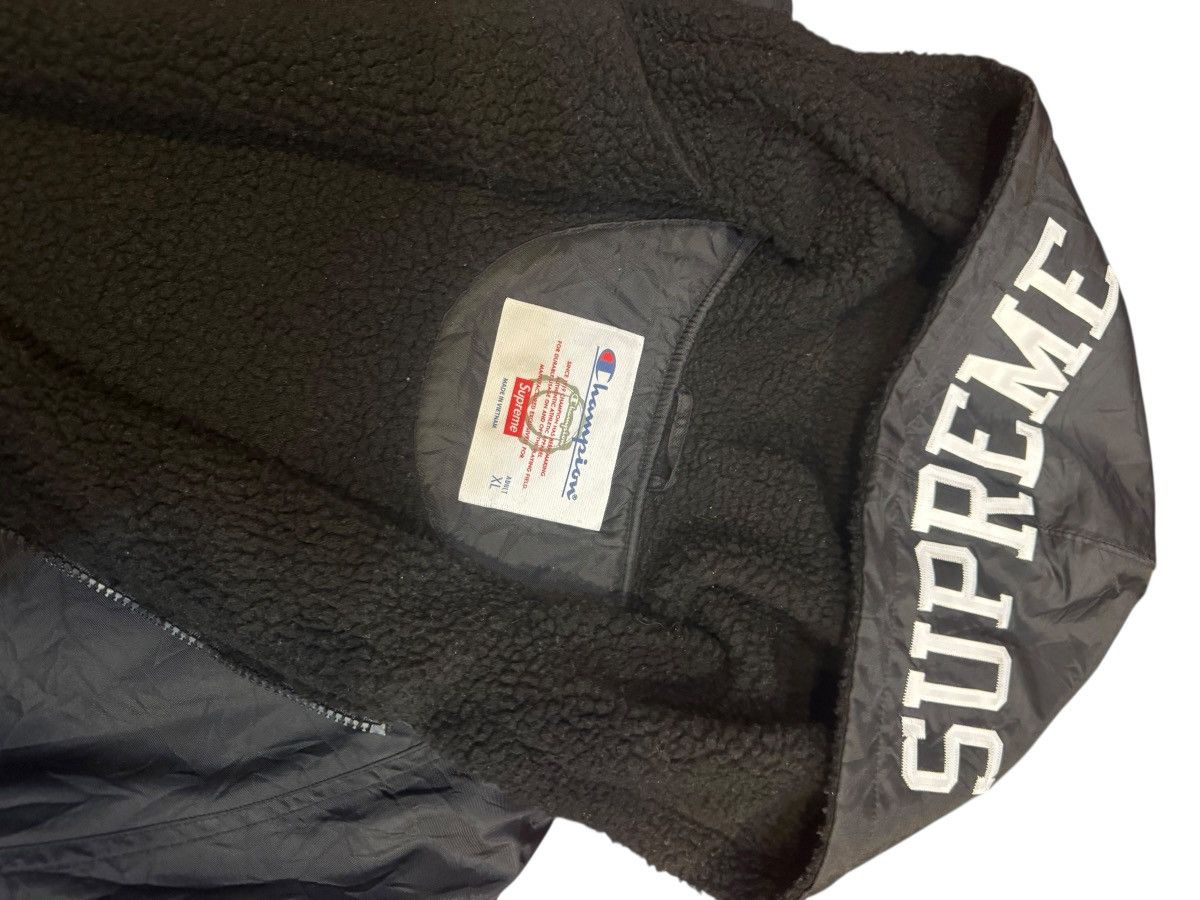 Champion × Supreme Supreme Champion Sherpa Lined Hooded Jacket Black New Size US XL / EU 56 / 4 - 4 Thumbnail