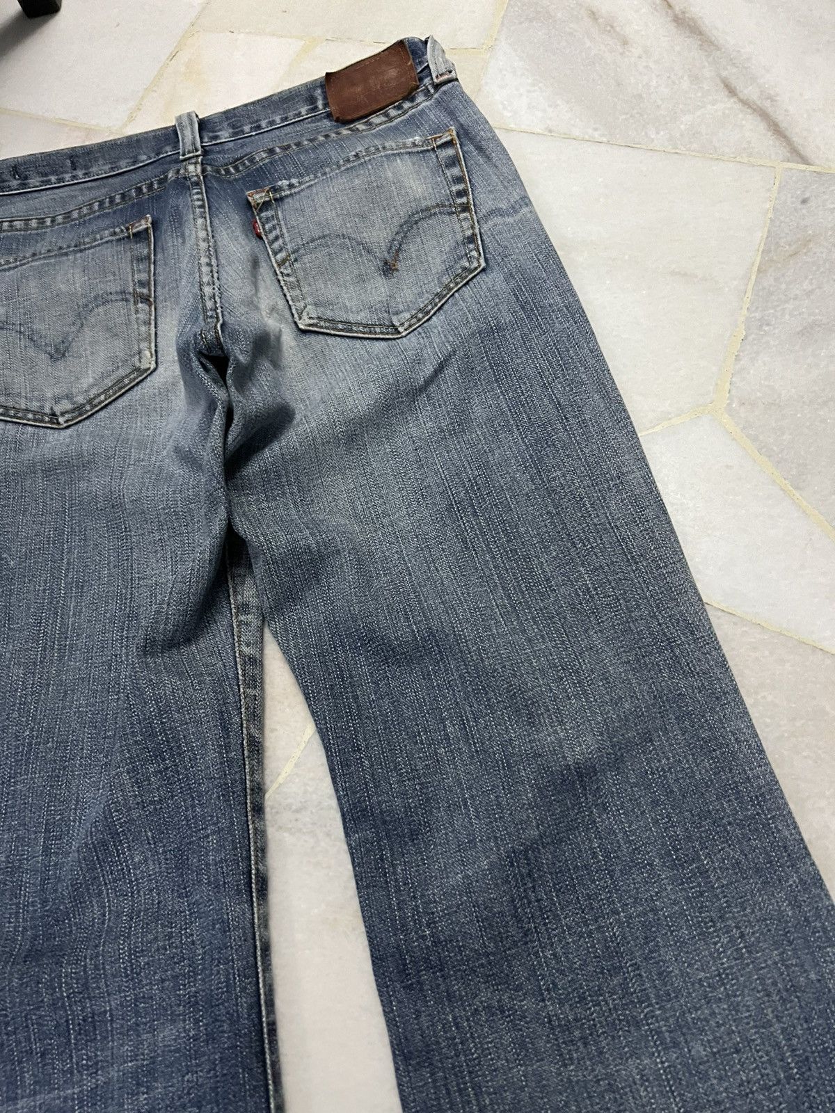 Levi's 💥Flare💥Vintage Levis 517 Stone Wash Distress Jean Size US 31 - 15 Thumbnail