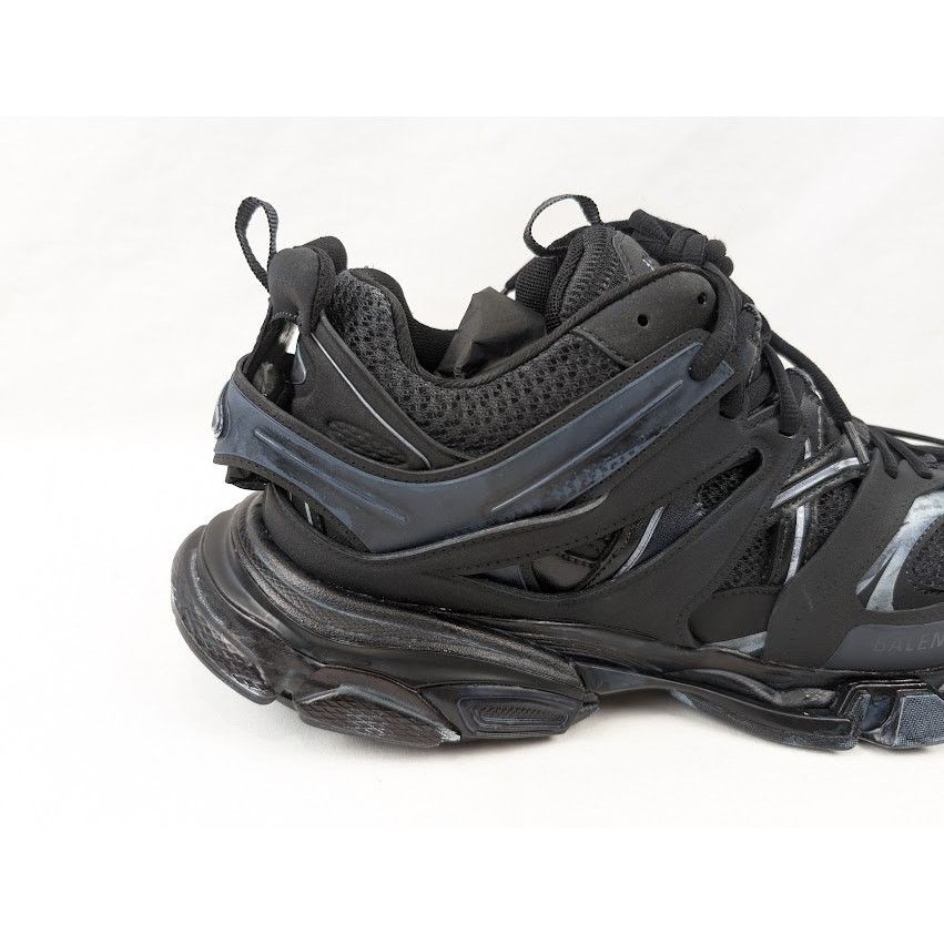 Balenciaga o1rshd1 Track Low-Top Sneakers in Faded Black Size US 12 / EU 45 - 4 Thumbnail