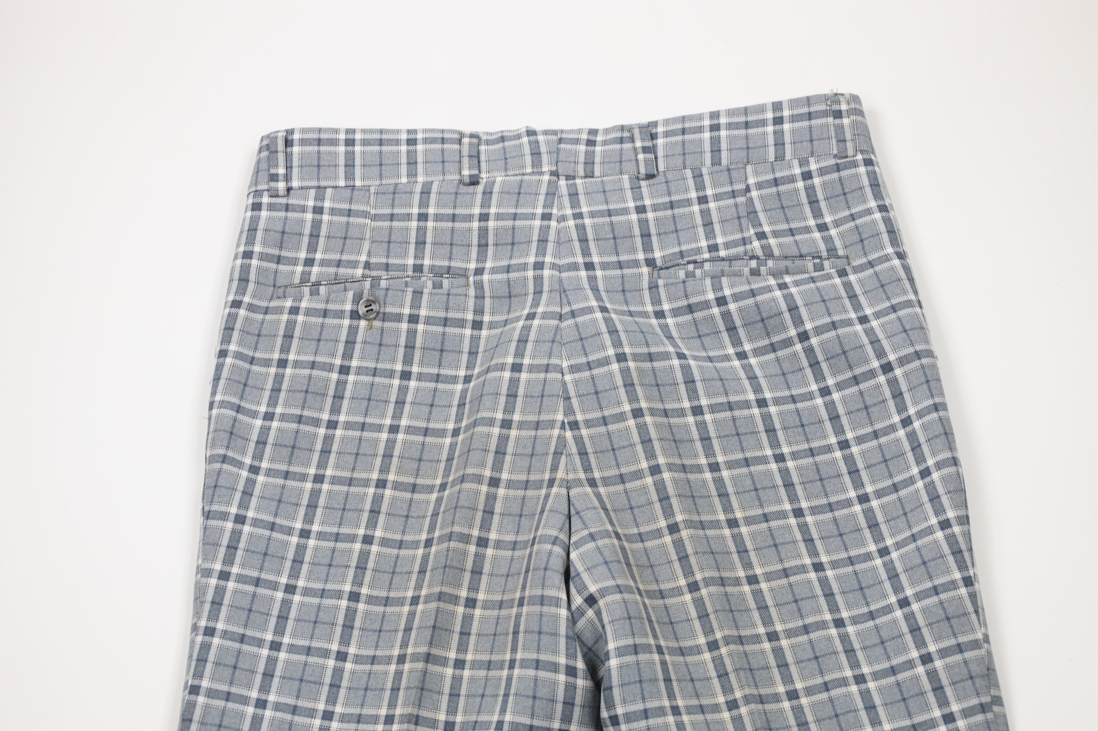 Vintage Vintage 70s Streetwear Bell Bottoms Chino Pants Plaid USA Size US 34 / EU 50 - 5 Thumbnail