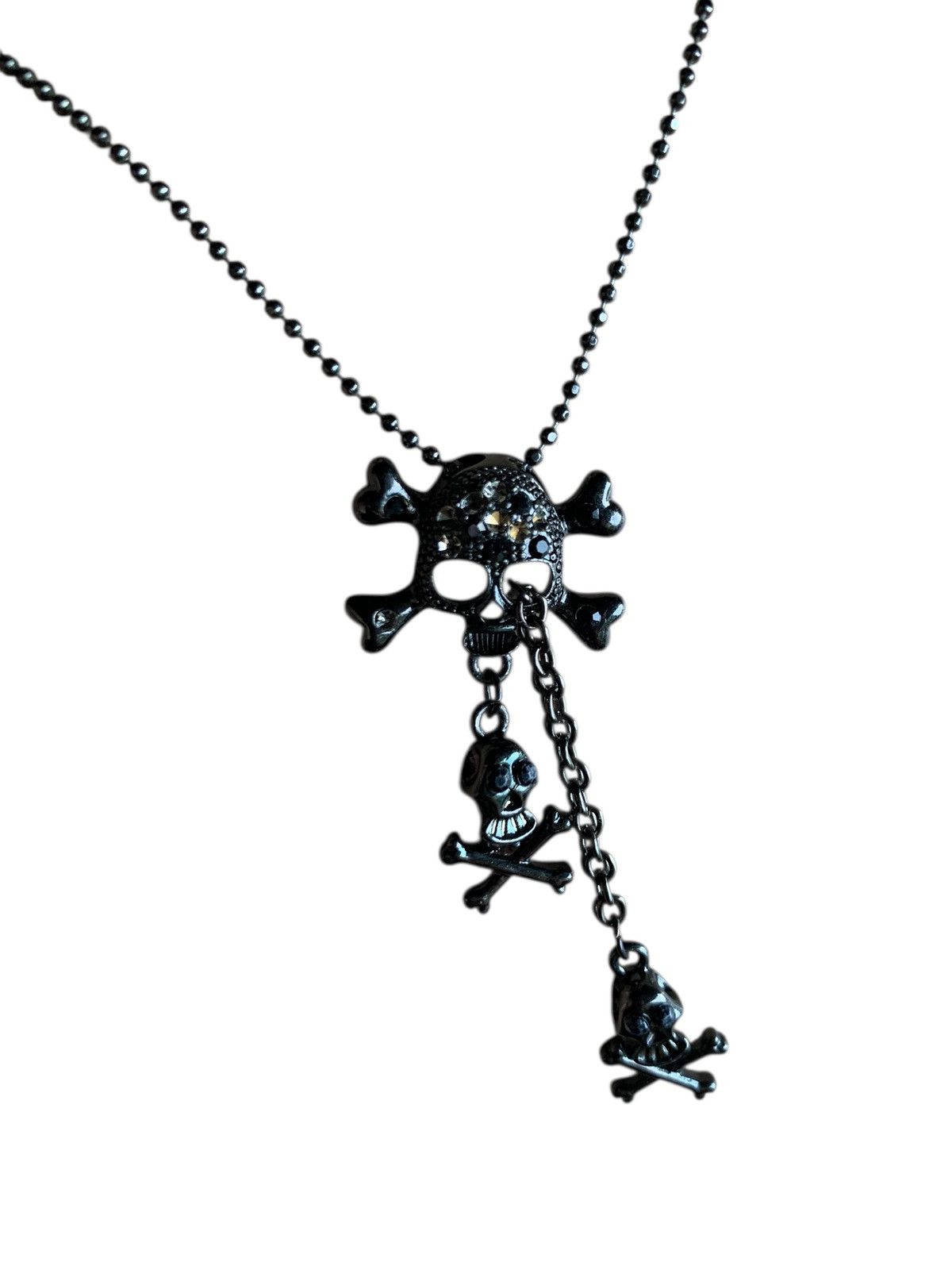 Japanese Brand Skull Chained Punk Bondage Necklace Size ONE SIZE - 3 Thumbnail