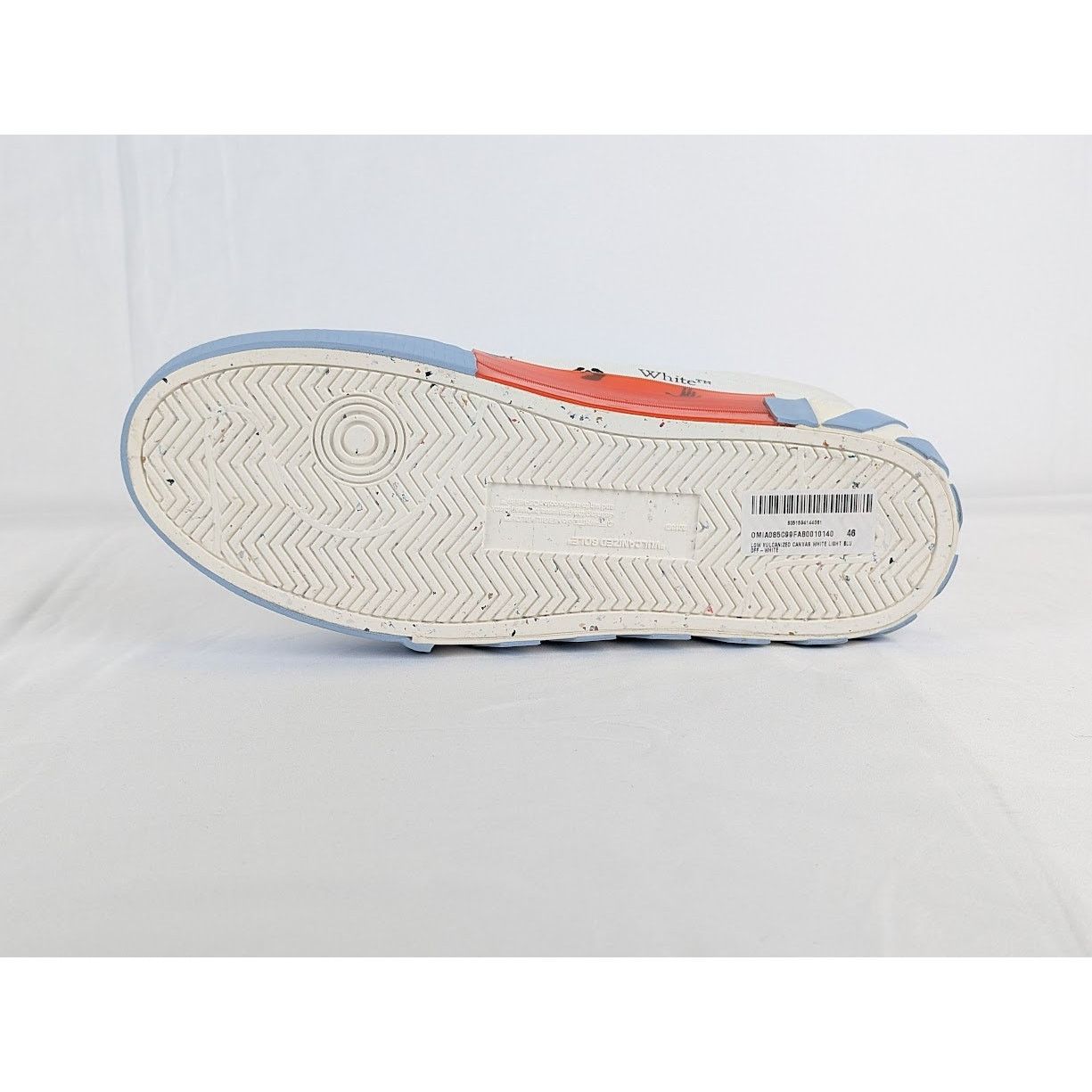 Off-White o1rshd1 Q:5 / Low Vulcanized Canvas Sneaker in Light Blue 46 Size US 13 / EU 46 - 6 Thumbnail