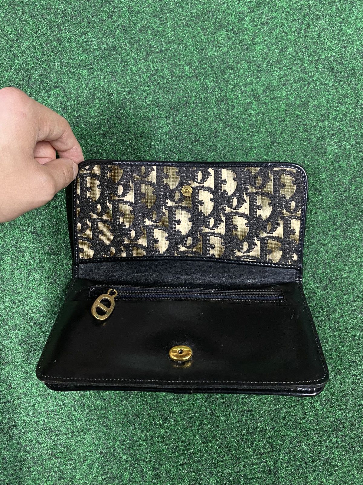 Christian Dior Monsieur × Dior × Vintage Vintage Christian Dior Blue Trotter Long Wallet Y2K Size ONE SIZE - 5 Thumbnail
