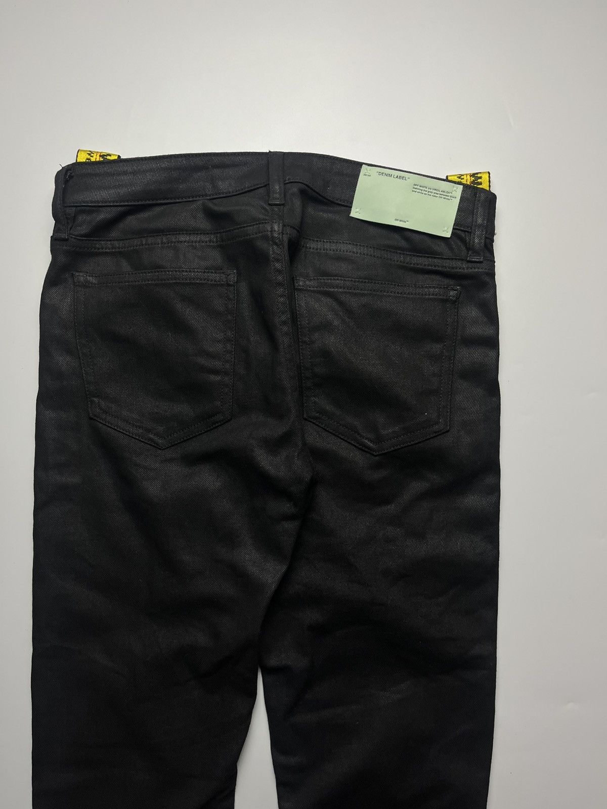 Off-White Off-White Virgil Abloh Era Waxed Jeans Industrial Stripe Size 26" / US 2 / IT 38 - 5 Thumbnail