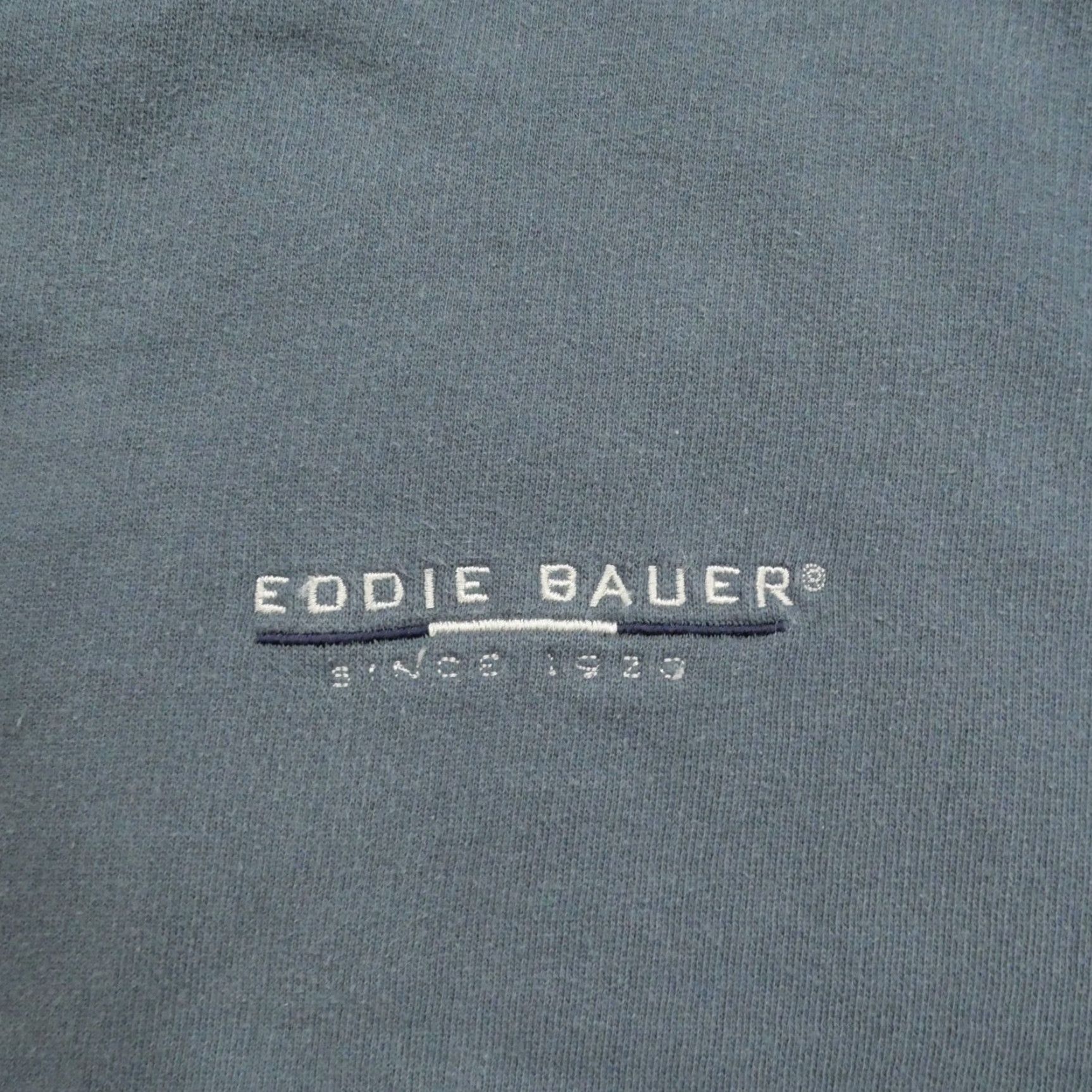 Eddie Bauer VINTAGE Eddie Bauer Sweatshirt Men L Gray Blue Pullover 90s Logo Crew Neck Sp W2K Size US L / EU 52-54 / 3 - 2 Thumbnail
