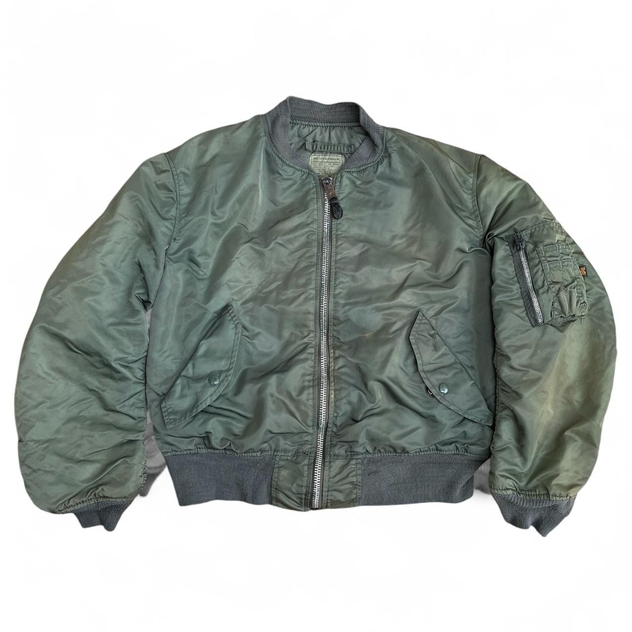 Alpha Industries Vintage Alpha Industries MA-1 Green Bomber Jacket Size US M / EU 48-50 / 2 - 1 Thumbnail