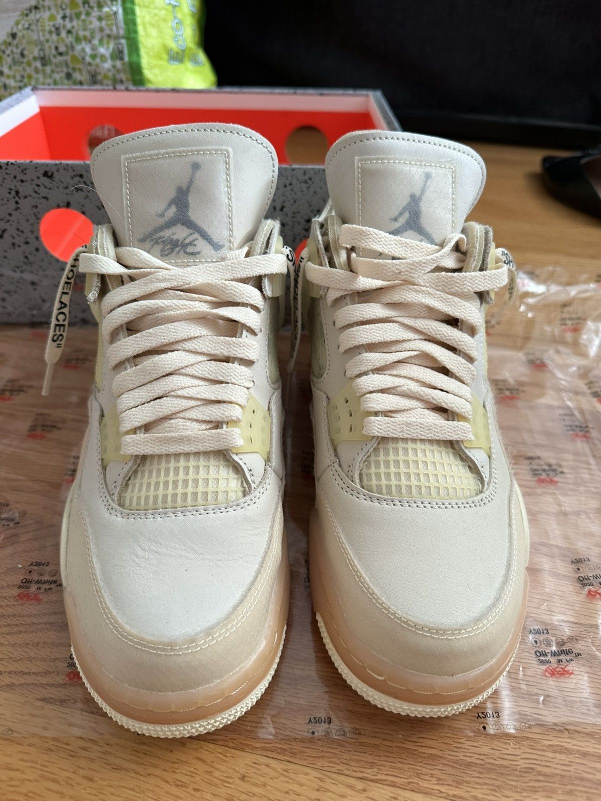 Nike × Off-White Nike x Off White Jordan 4 Sail Size US 9 / EU 42 - 4 Thumbnail