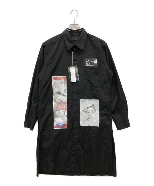 image of Yohji Yamamoto Embroidered Tailored Haori Jacket in Black, Men's (Size Large)