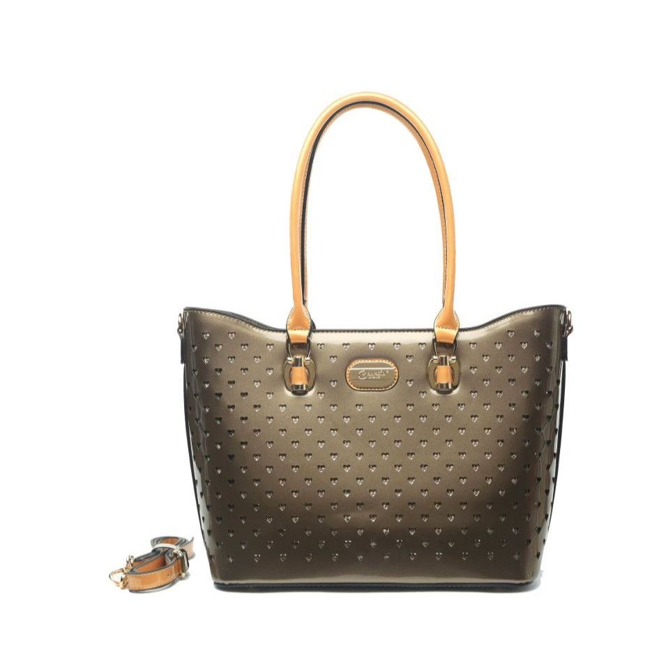 Other Brangio Italy Vegan Leather Tote Bag With Heart Cutout Desig Size ONE SIZE - 1 Thumbnail