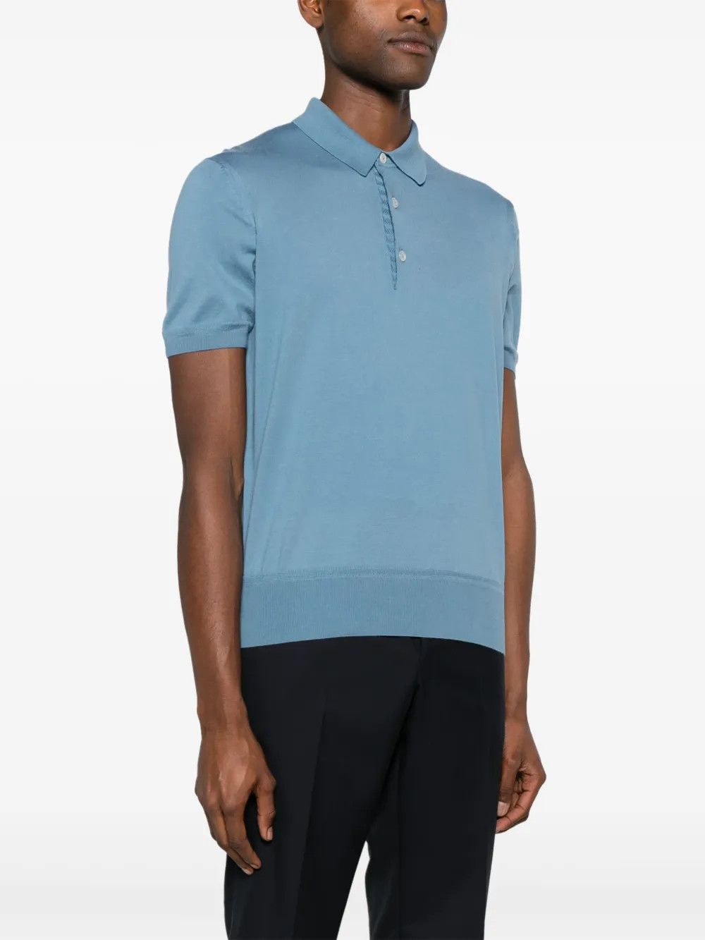 Tom Ford o1w1db10525 KPS004 Polo Shirt in Blue Size US L / EU 52-54 / 3 - 2 Thumbnail