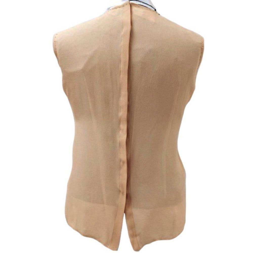 Designer Aquilano Rimondi Blush Sleeveless Blouse Size M / US 6-8 / IT 42-44 - 7 Thumbnail