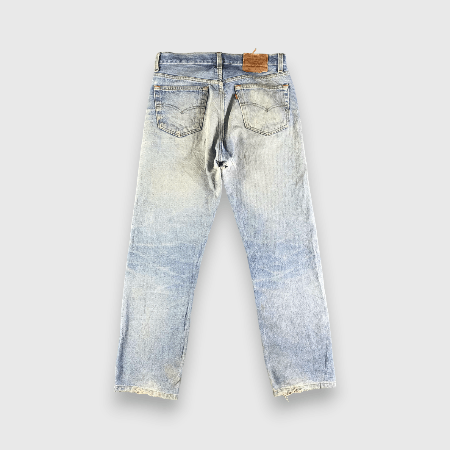 Levi's 90s Vintage Light Wash Levis 501 Jeans-J3869 Size US 31 - 2 Thumbnail