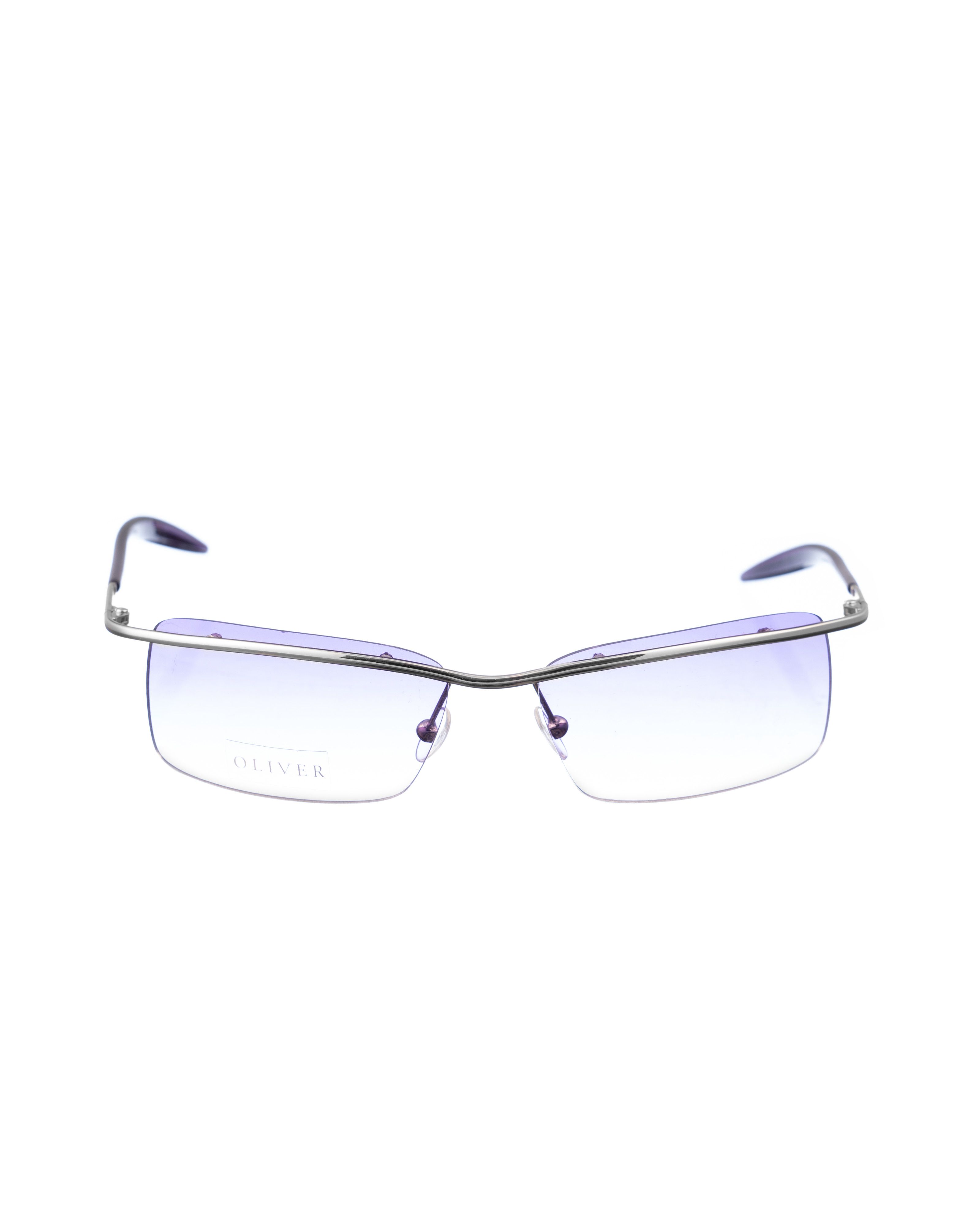 Valentino Oliver by Valentino '00s Purple and Silver Sheer Sunglasses Size ONE SIZE - 1 Thumbnail