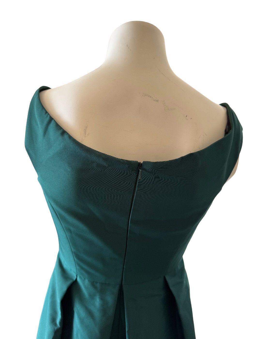 Jenny Packham Jenny Peckham NWT Bardot satin hunter emerald green brides Size S / US 4 / IT 40 - 6 Thumbnail
