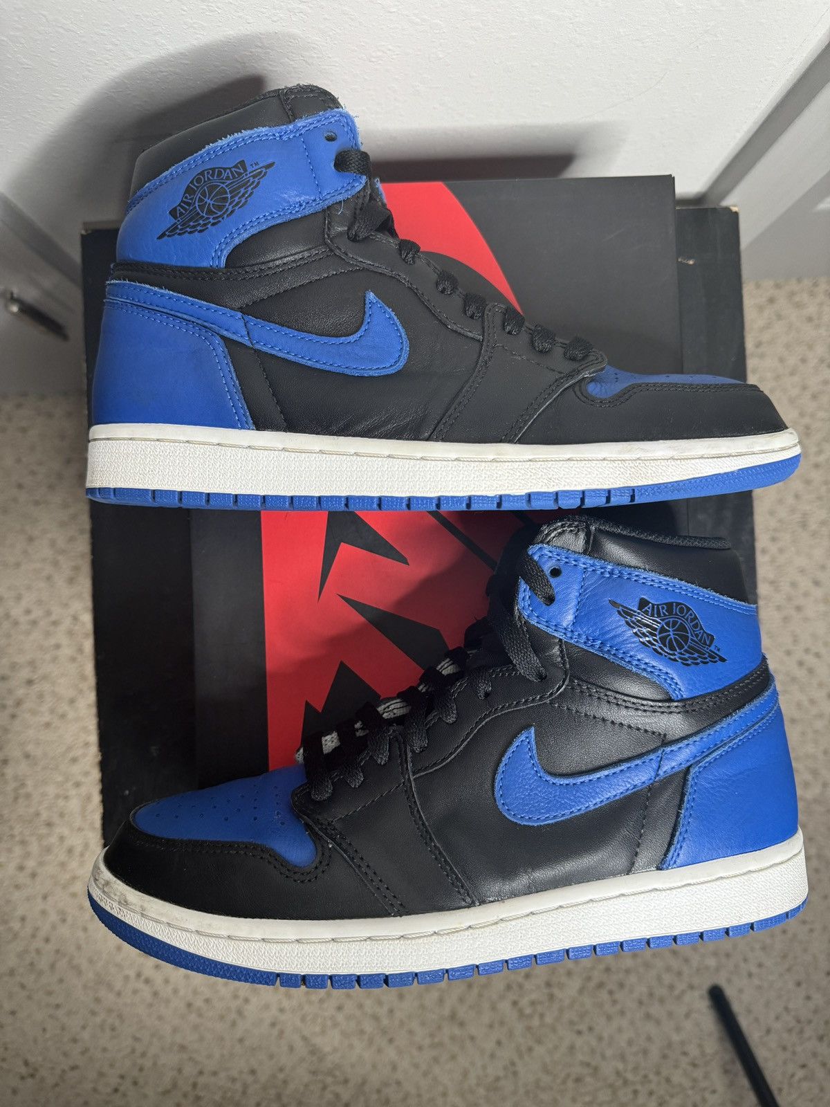 image of Jordan Nike Air Jordan 1 ‘Royal’ 2017 Shoes in Royal Blue, Men's (Size 8)