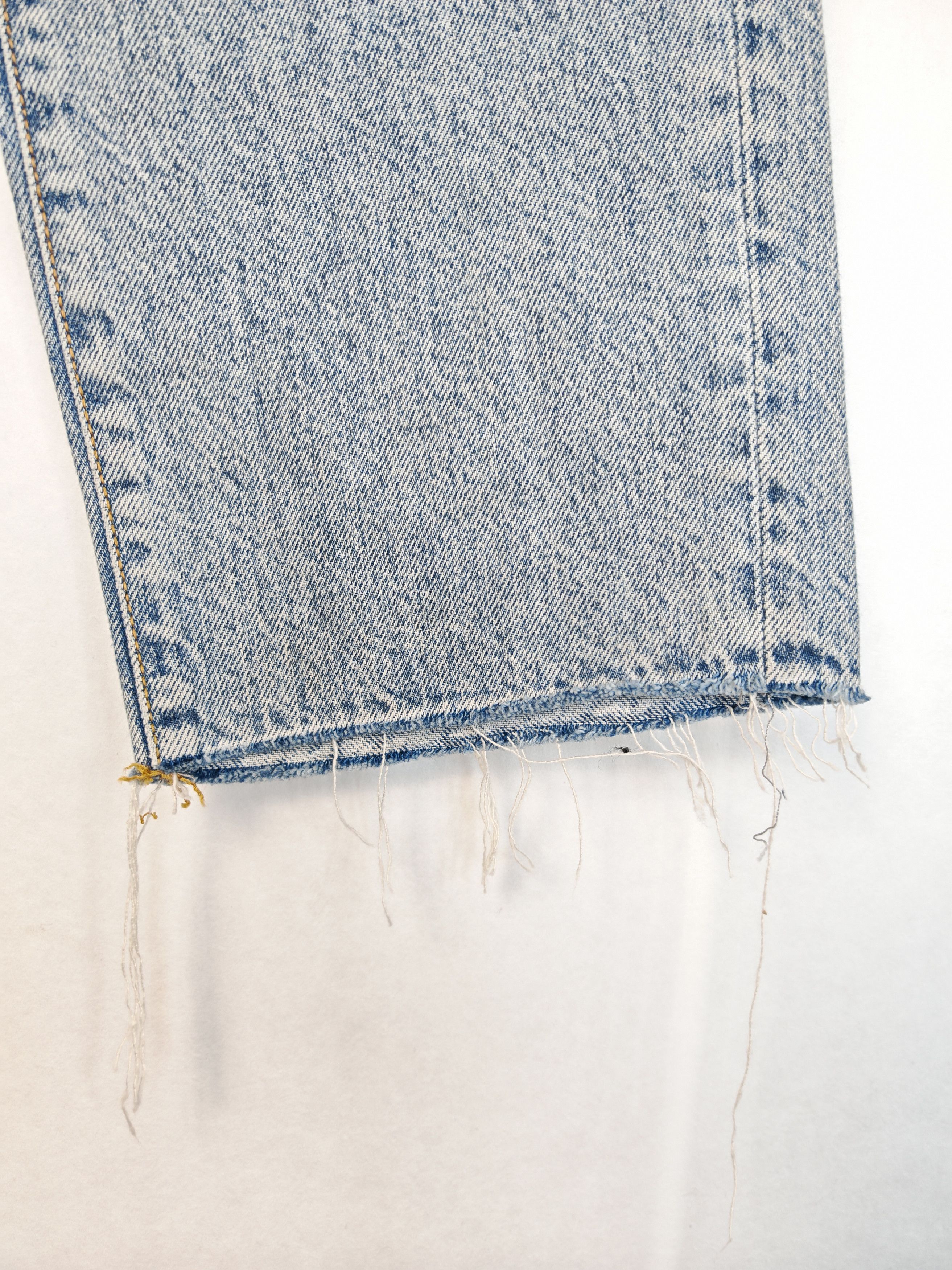 R13 RARE sample "Double Front" Layered Distressed Denim Skirt Size 27" / US 4 / IT 40 - 16 Thumbnail