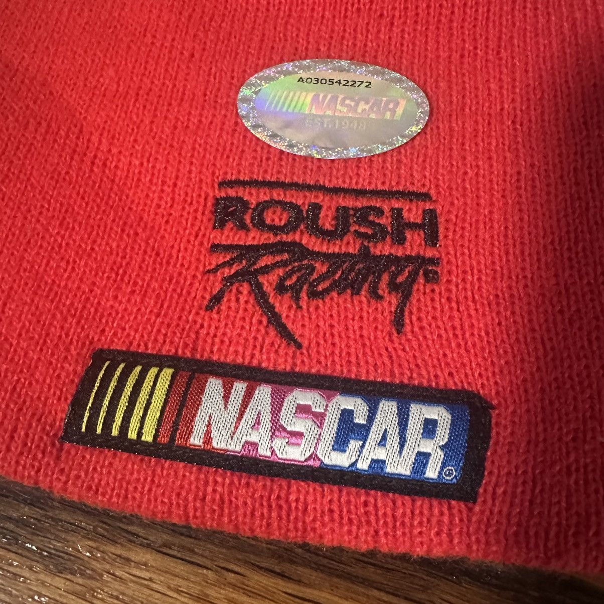 NASCAR NASCAR Carl Edwards 99 Beanie Hat Roush Racing Red NWT Y2K Size ONE SIZE - 3 Thumbnail