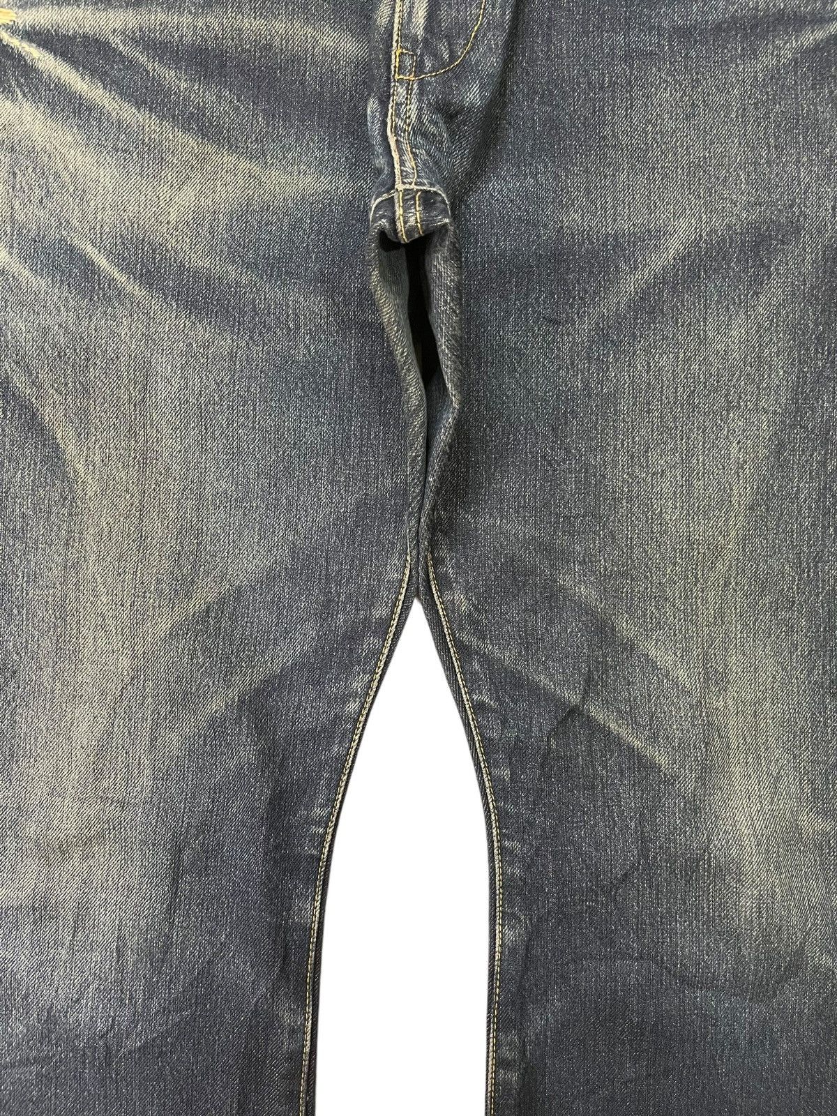 Japanese Brand Vintage Japanese Brand Selvedge Rusty Wash Baggy Jeans Size US 35 - 6 Thumbnail