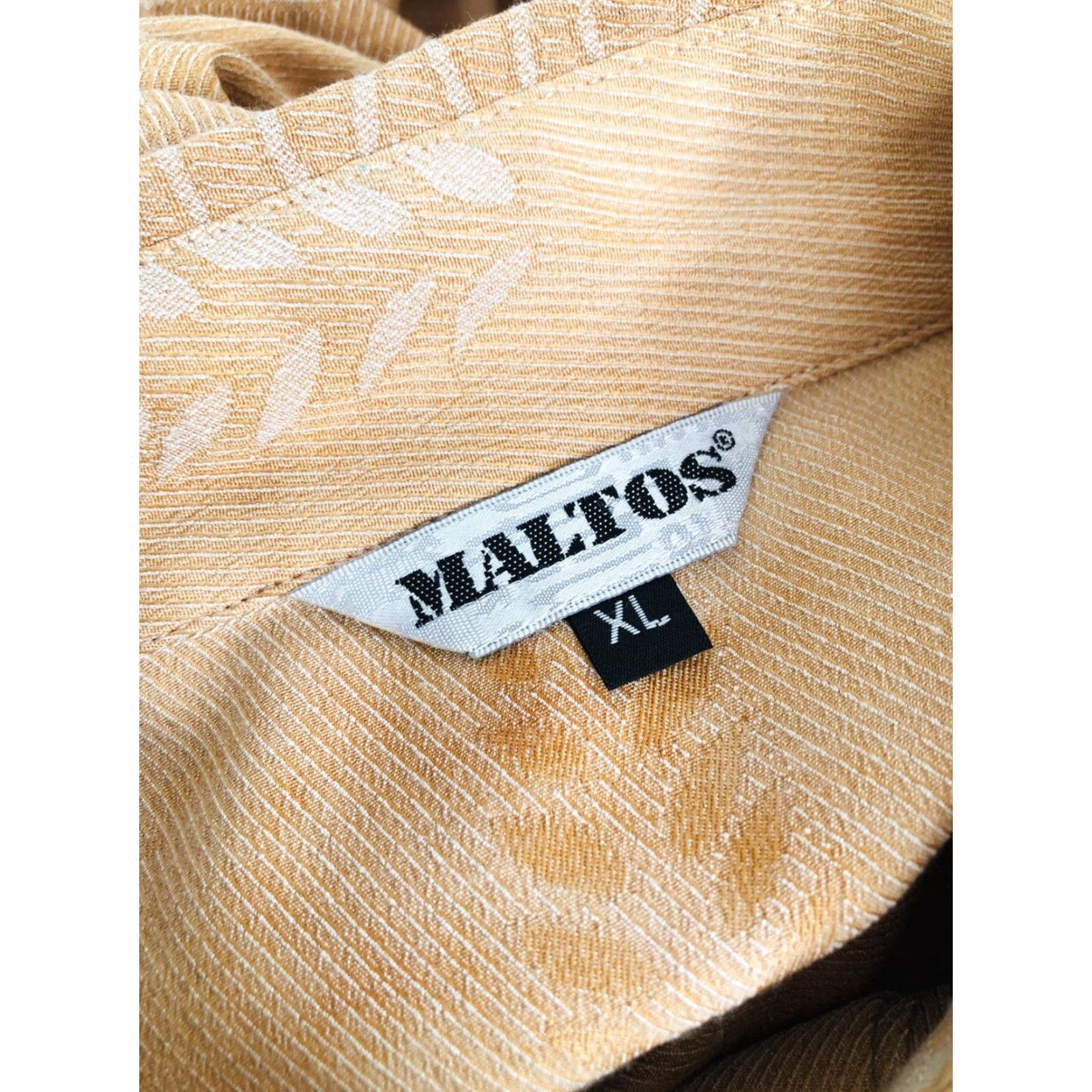 Vintage MALTOS Shirt XL Button-Front Velvet Glitter Vintage FRENCH CUFF Salmon Long Sleeve - Smoke Free Home B7 Size US XL / EU 56 / 4 - 7 Thumbnail
