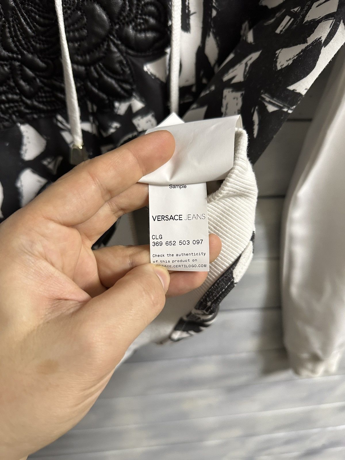 Versace Jeans Couture Rare Luxury Abstract Hoodie Versace Jeans Monogram Size US XS / EU 42 / 0 - 13 Thumbnail