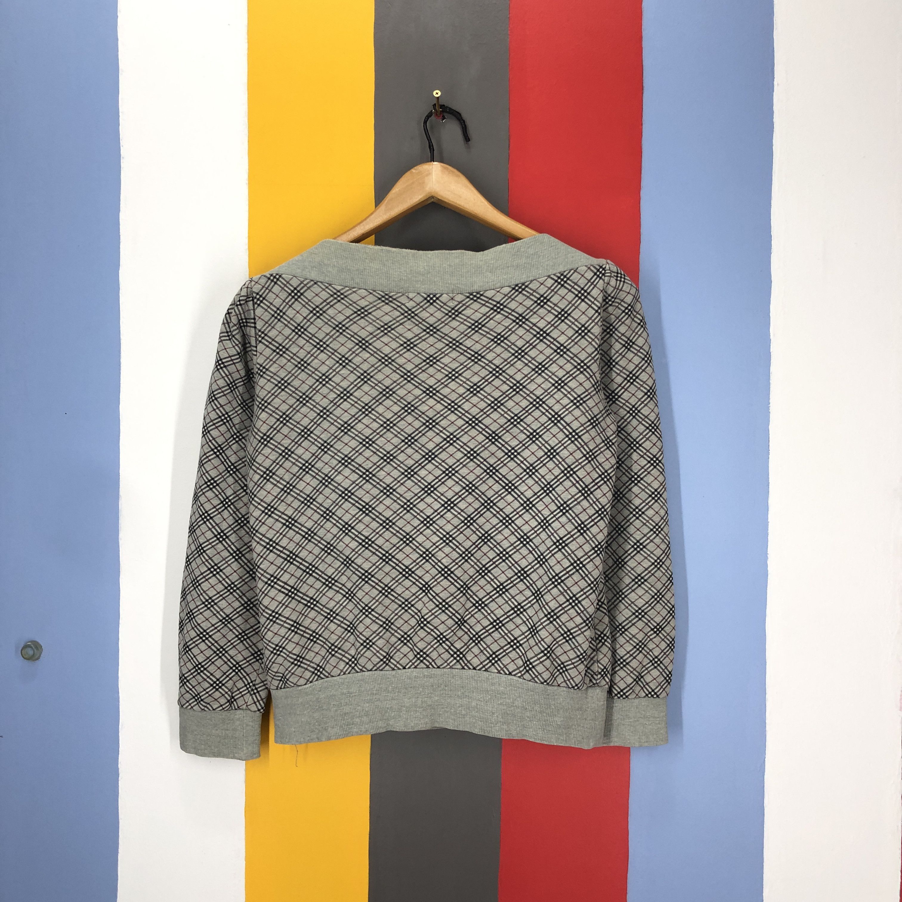 Burberry BURBERRY BLUE LABEL Checkered Sweatshirt #1603/02 Size XS / US 0-2 / IT 36-38 - 9 Thumbnail