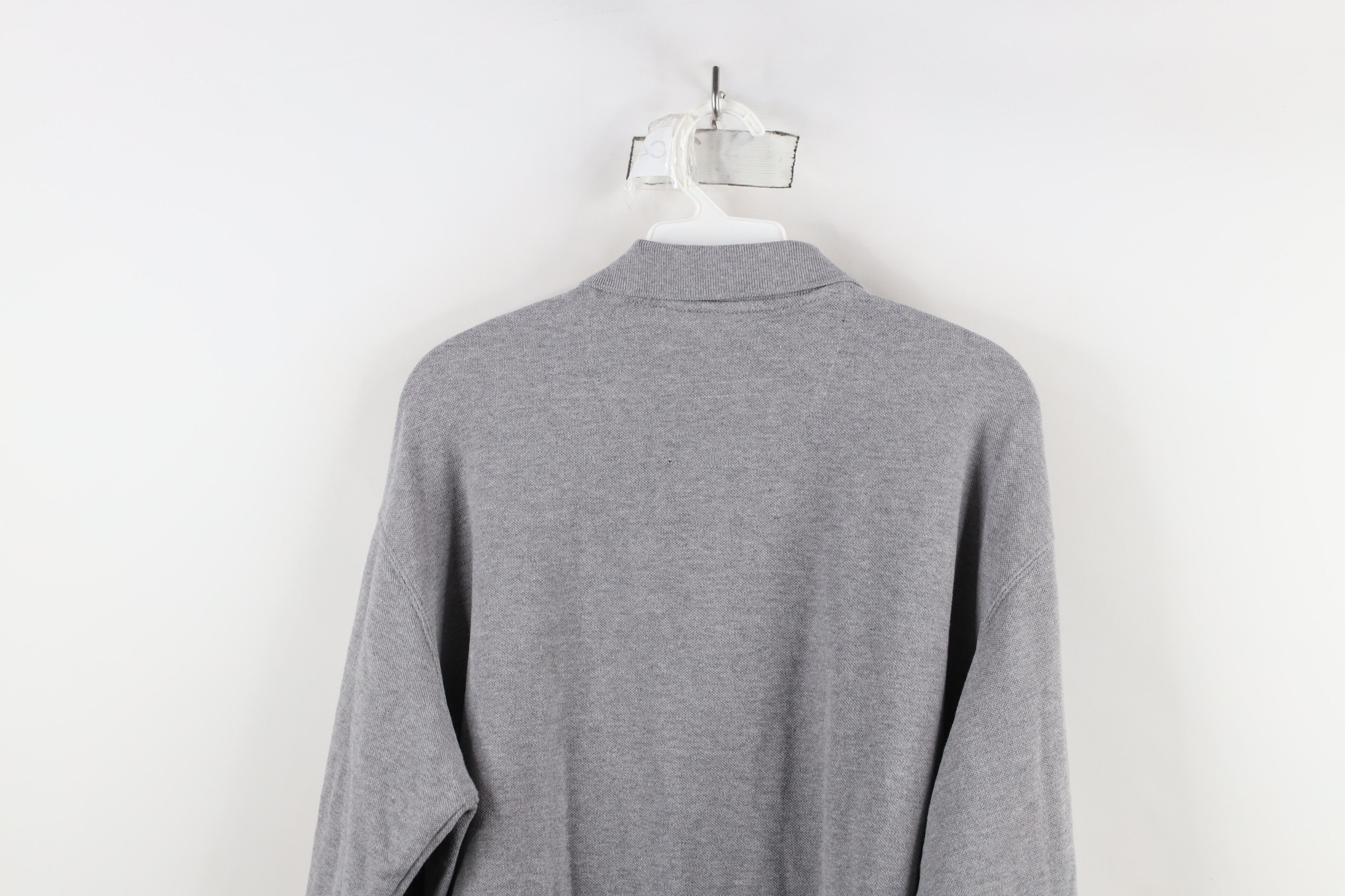 Vintage Vintage 90s Streetwear Long Sleeve Rugby Polo Shirt Gray Size US L / EU 52-54 / 3 - 10 Thumbnail