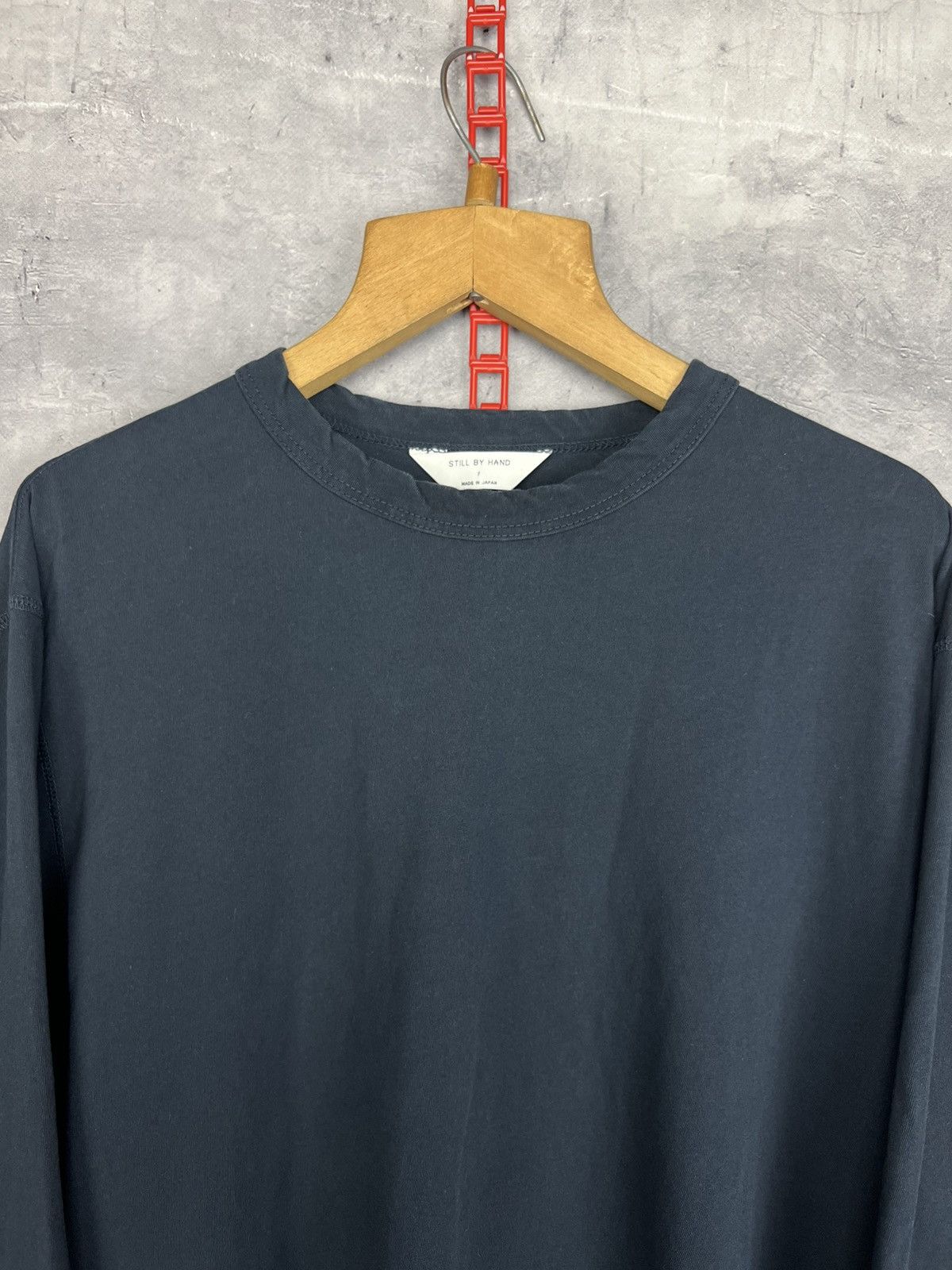 Japanese Brand Still By Hand Long Sleeve Black Navy Size US L / EU 52-54 / 3 - 6 Thumbnail