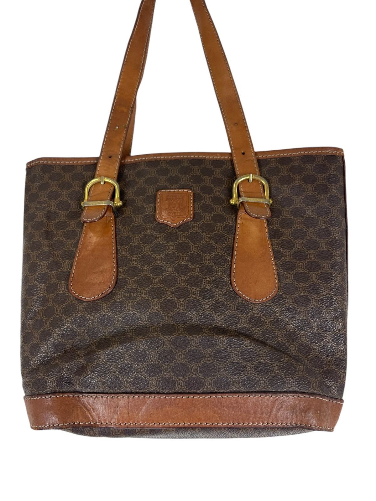 CELINE MACADAM BUCKET BAG