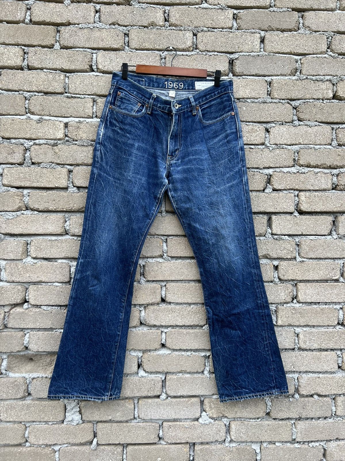 Gap GAP 1969 Denim Jeans Slim Fit Boot Waist 32-33" Size US 32 / EU 48 - 2 Thumbnail