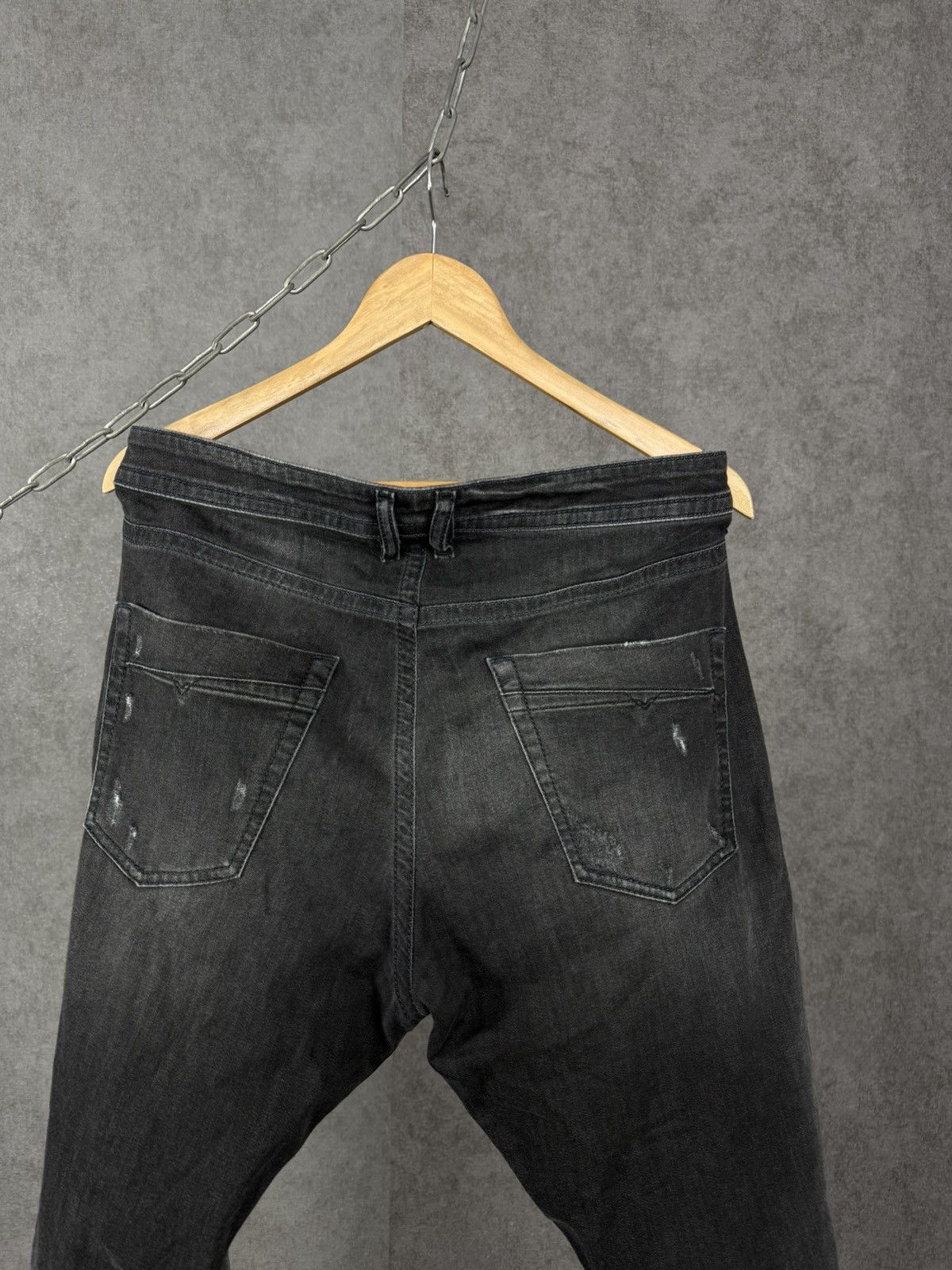 Diesel Diesel Akee designer distressed denim jeans Size US 34 / EU 50 - 7 Thumbnail