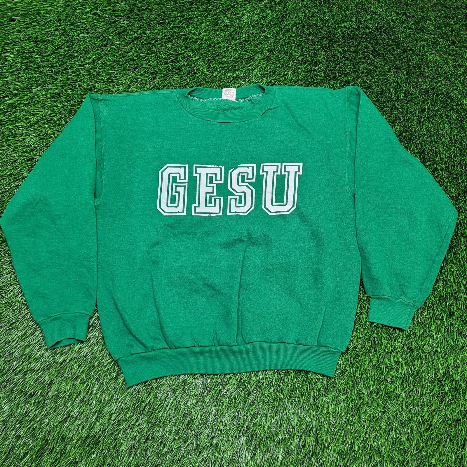 Russell Athletic VTG 80s Russell Athletic GESU Sweatshirt Mens M / Womens L Size US M / EU 48-50 / 2 - 1 Thumbnail