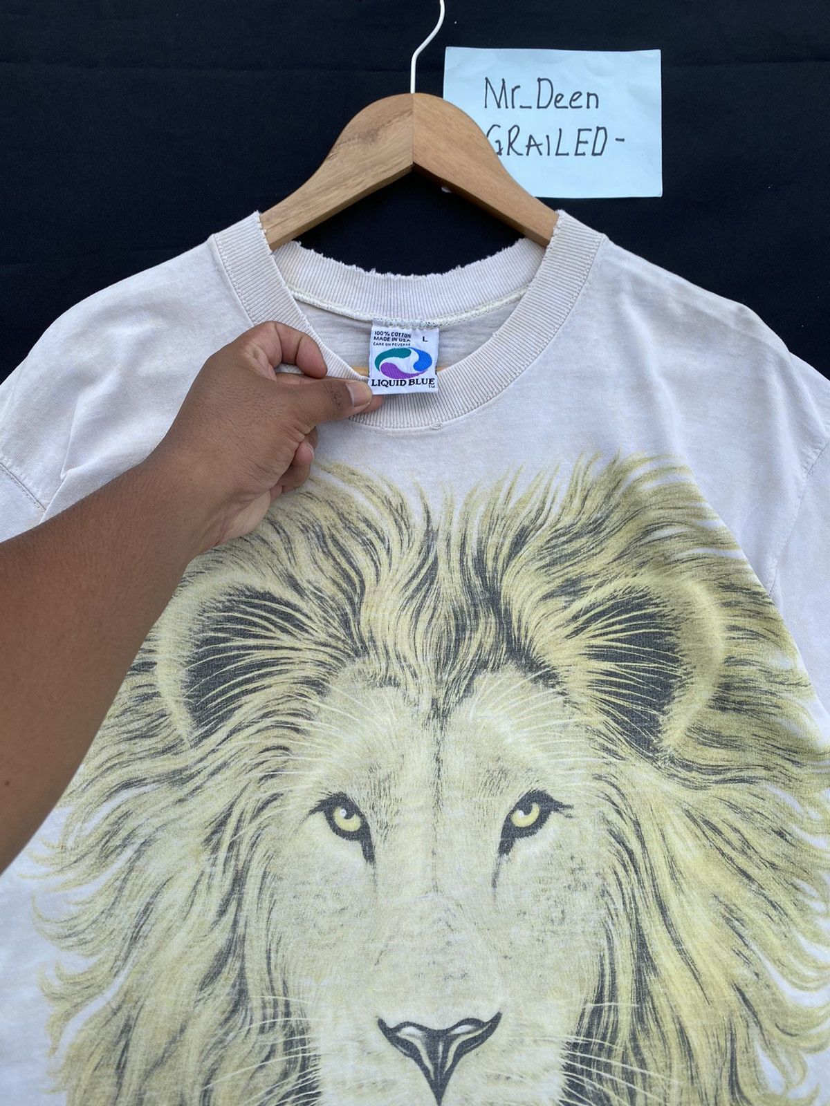 Liquid Blue Rare Vintage Liquid Blue Lion Head Printed Tshirt Size US L / EU 52-54 / 3 - 9 Thumbnail