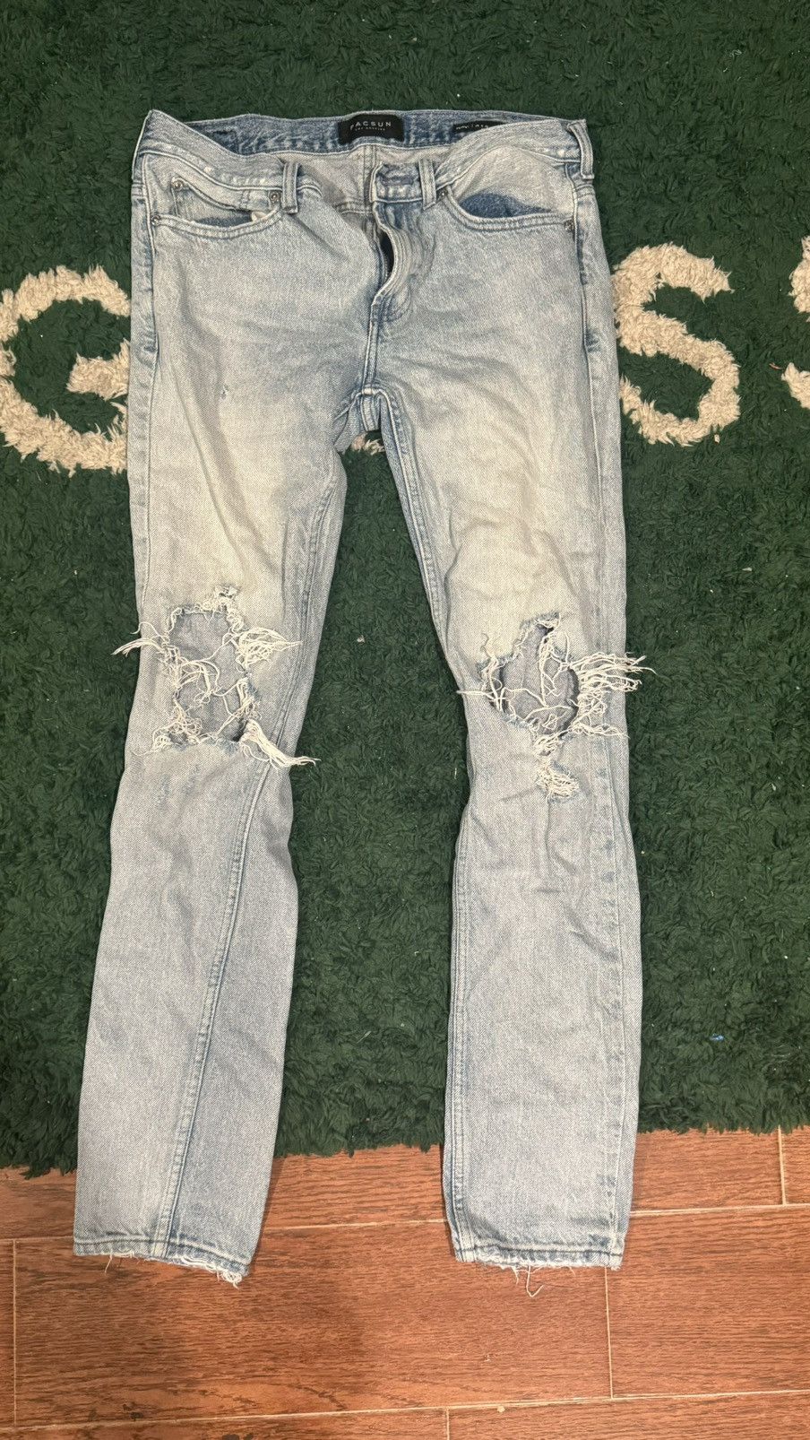 Pacsun Pacsun Distressed Ripped Jeans Size US 30 / EU 46 - 1 Thumbnail